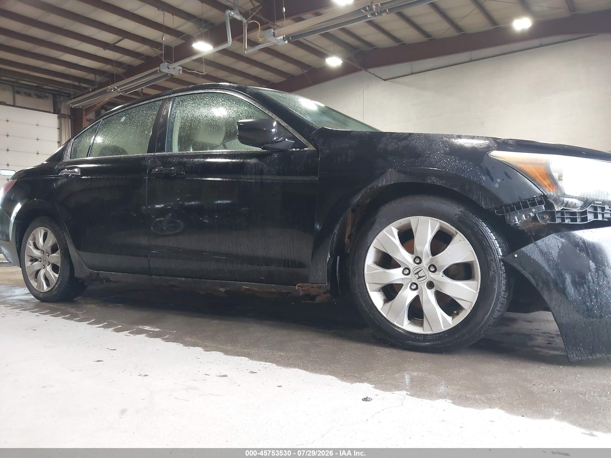 2008 Honda Accord 3.5 Ex Black vin: 1HGCP36768A038483
