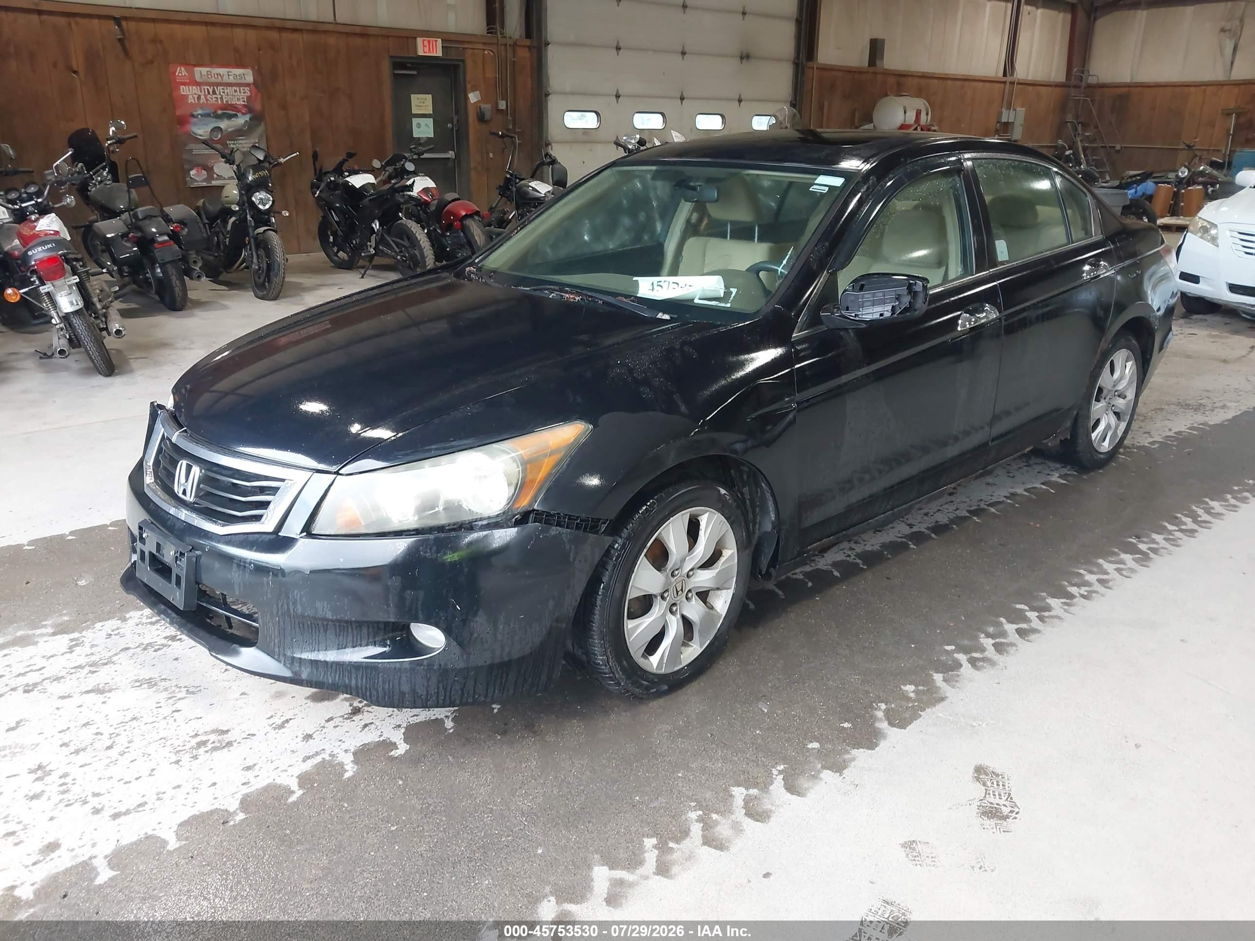 2008 Honda Accord 3.5 Ex Black vin: 1HGCP36768A038483