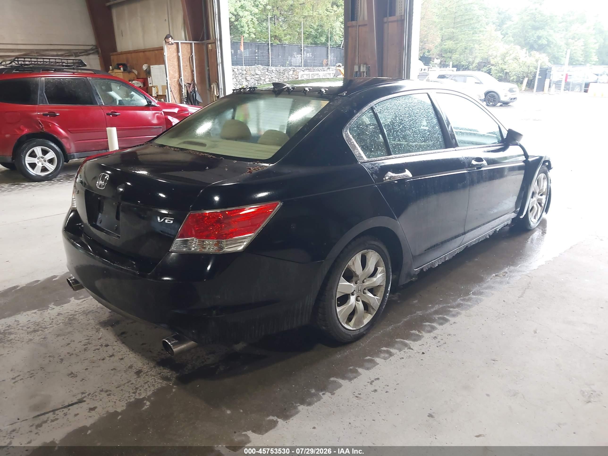 2008 Honda Accord 3.5 Ex Black vin: 1HGCP36768A038483