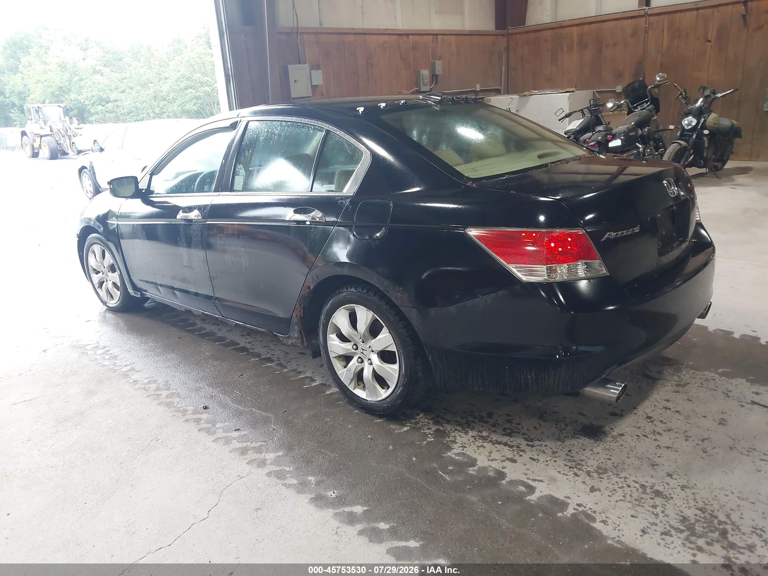 2008 Honda Accord 3.5 Ex Black vin: 1HGCP36768A038483