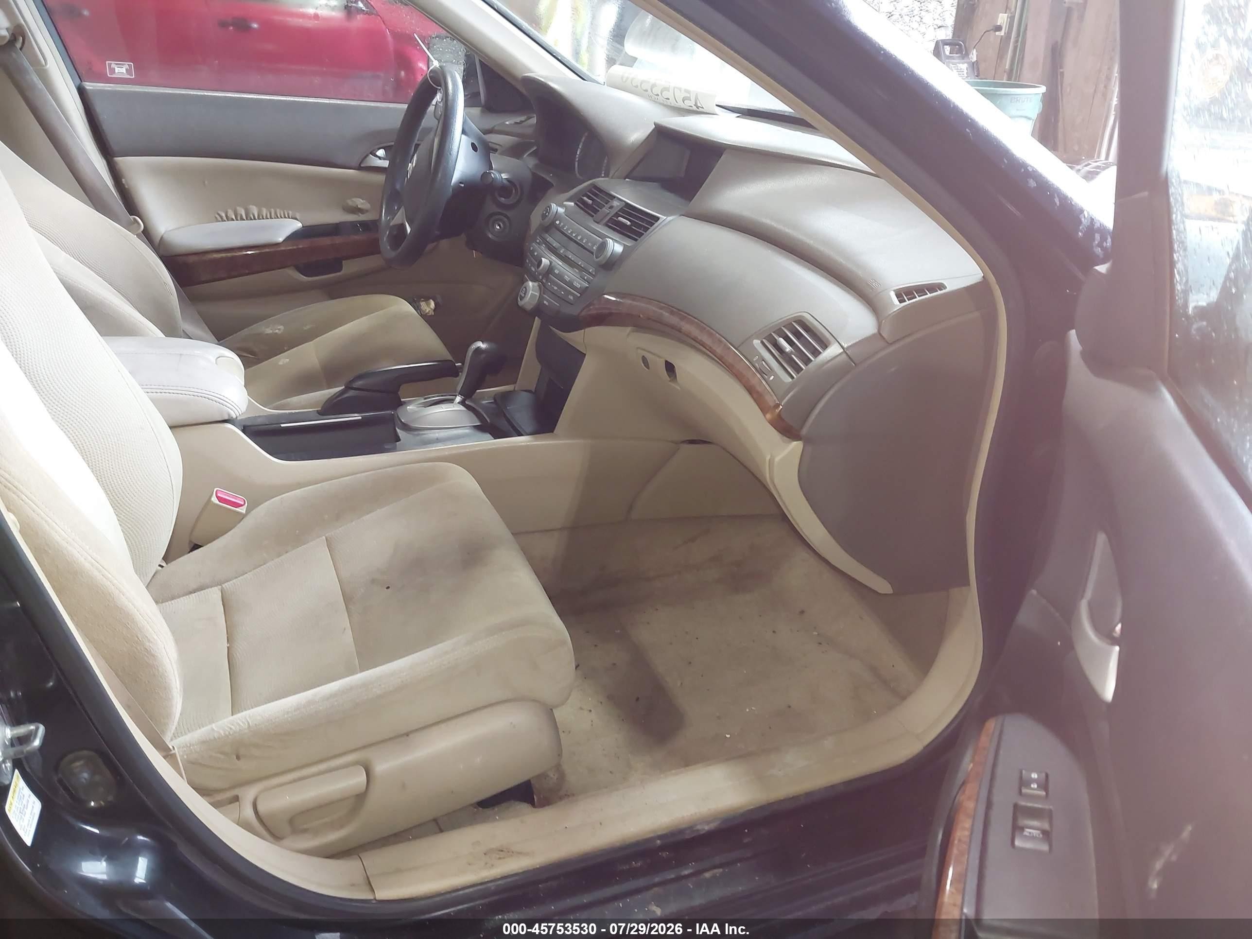 2008 Honda Accord 3.5 Ex Black vin: 1HGCP36768A038483