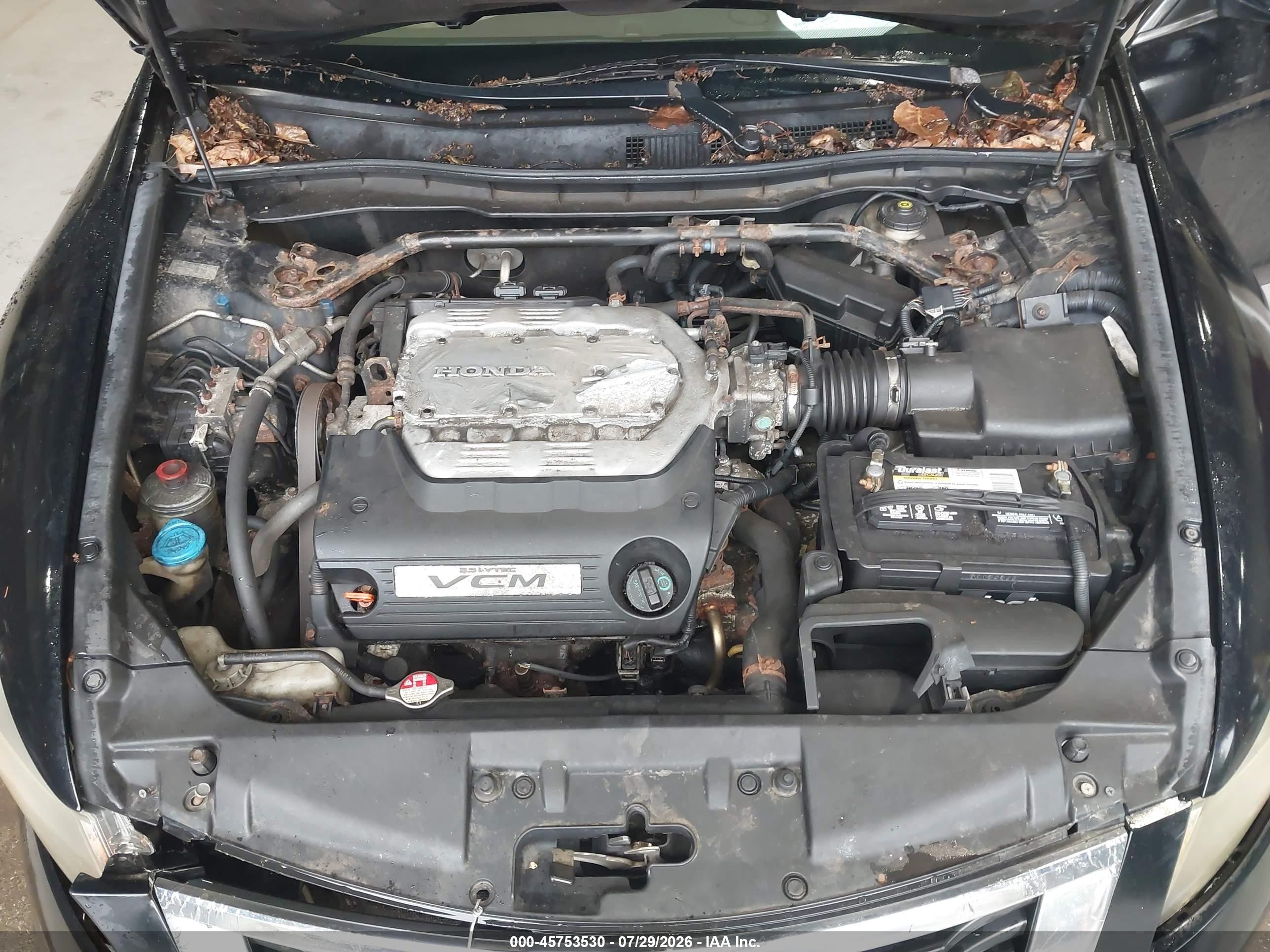 2008 Honda Accord 3.5 Ex Black vin: 1HGCP36768A038483