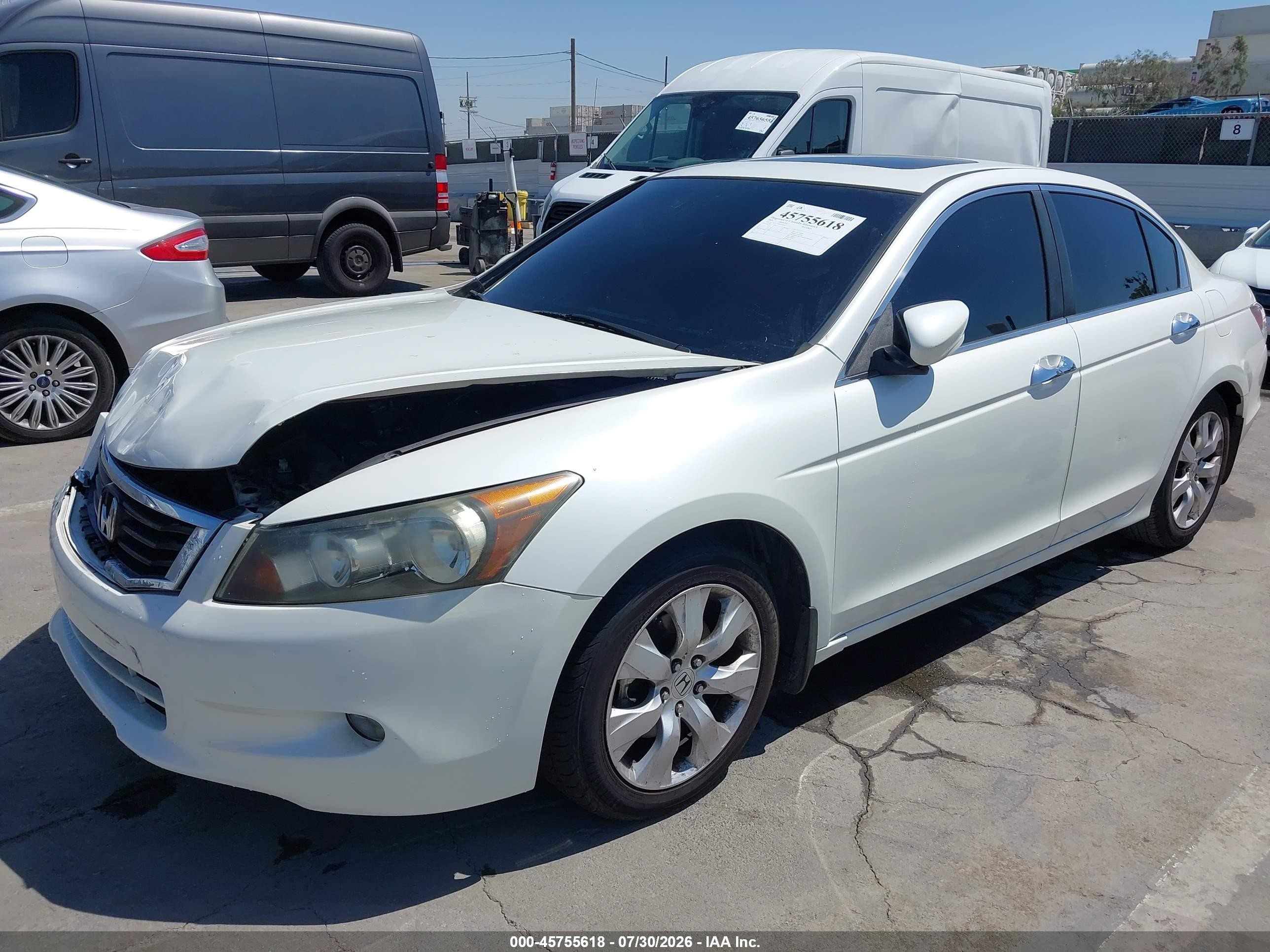 2008 Honda Accord 3.5 Ex White vin: 1HGCP36768A070351
