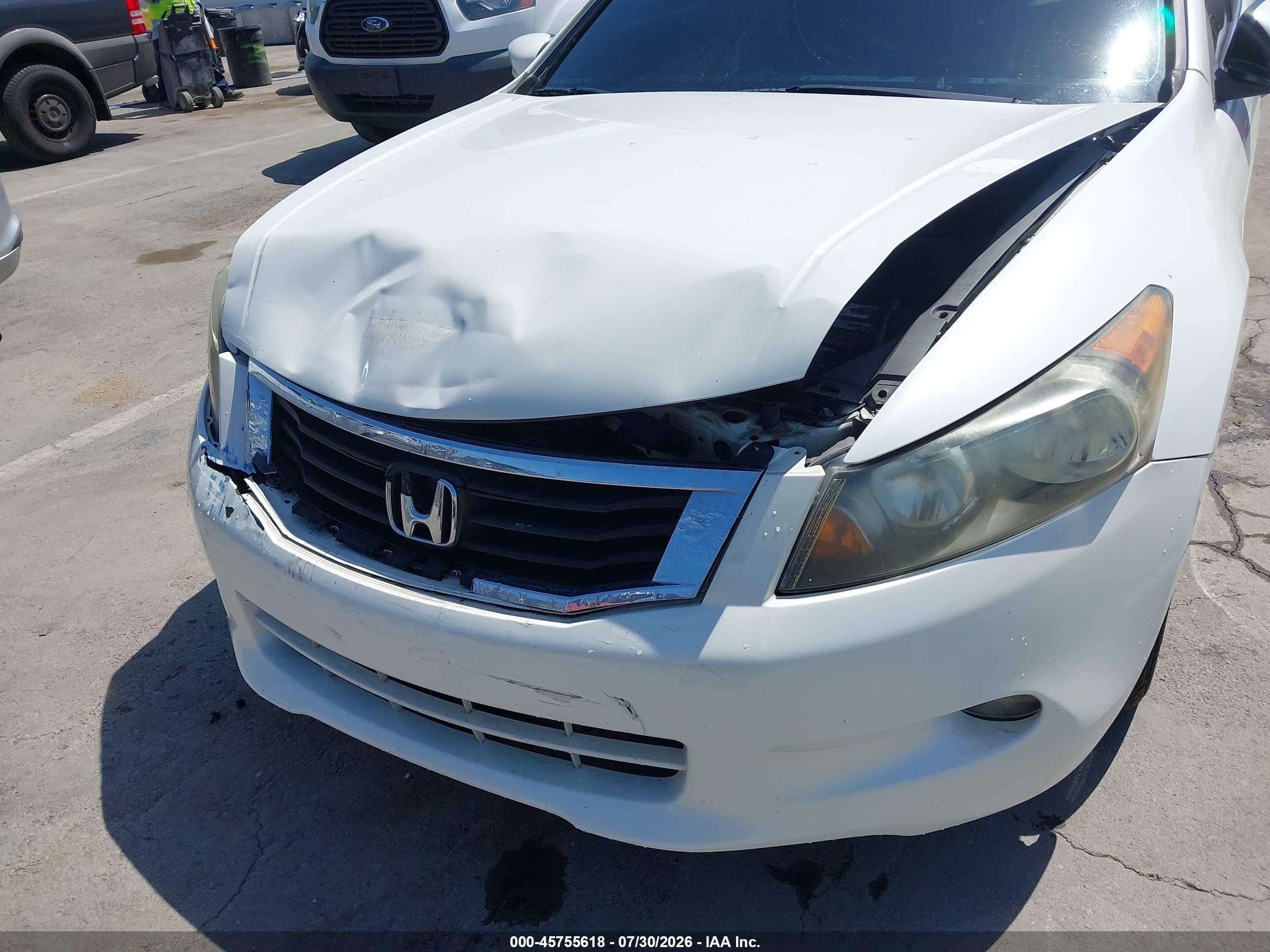 2008 Honda Accord 3.5 Ex White vin: 1HGCP36768A070351