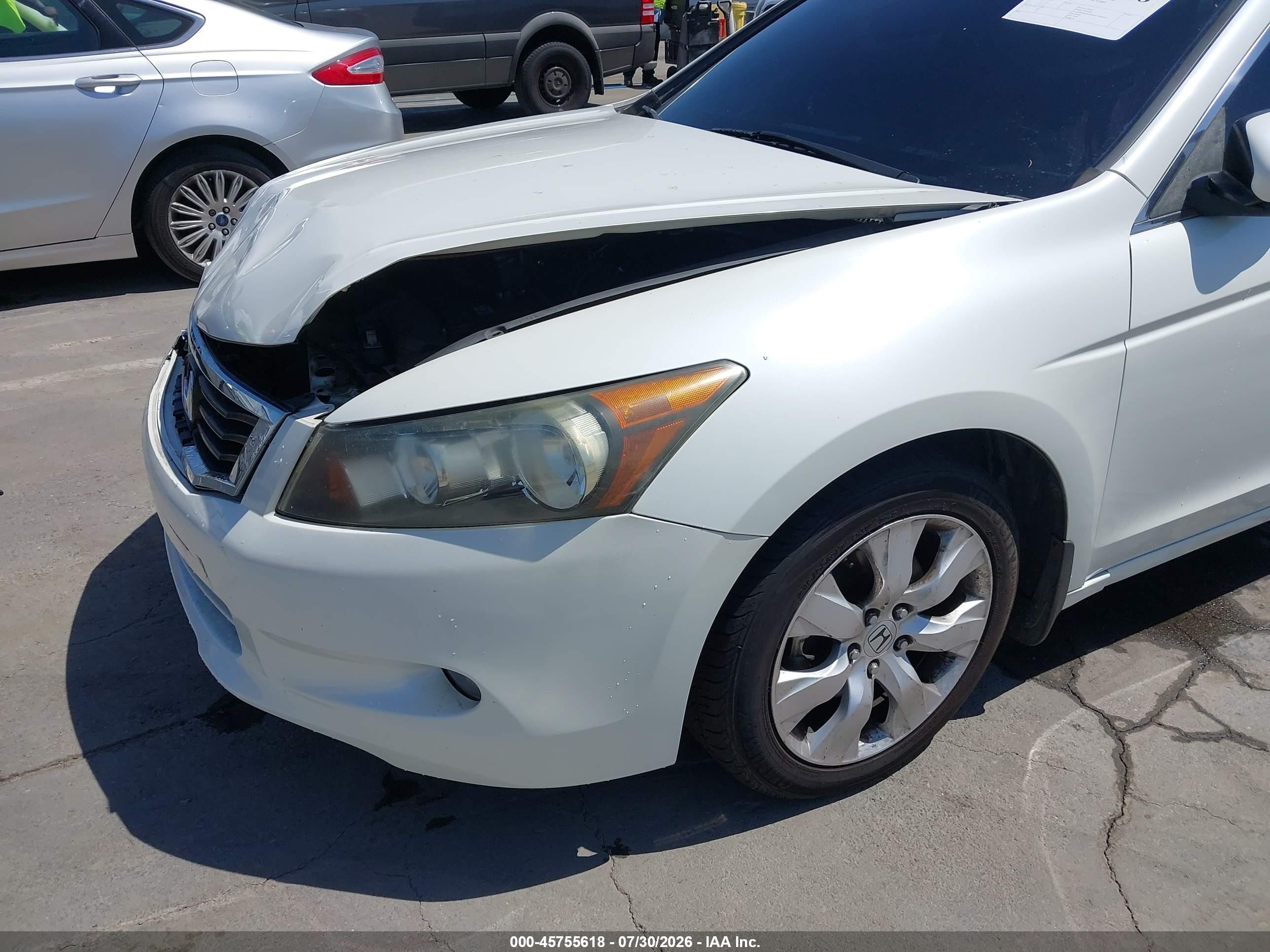 2008 Honda Accord 3.5 Ex White vin: 1HGCP36768A070351