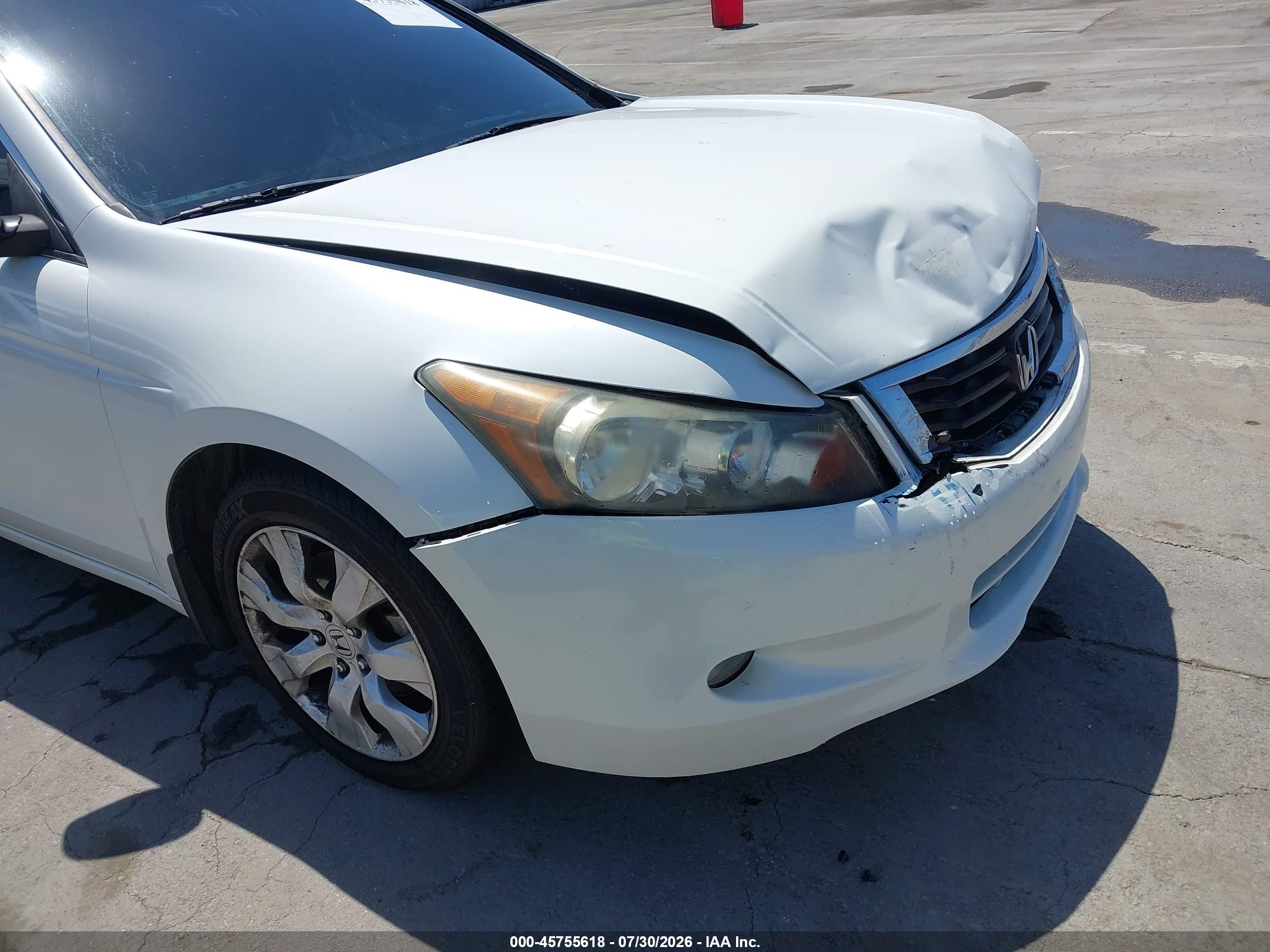 2008 Honda Accord 3.5 Ex White vin: 1HGCP36768A070351
