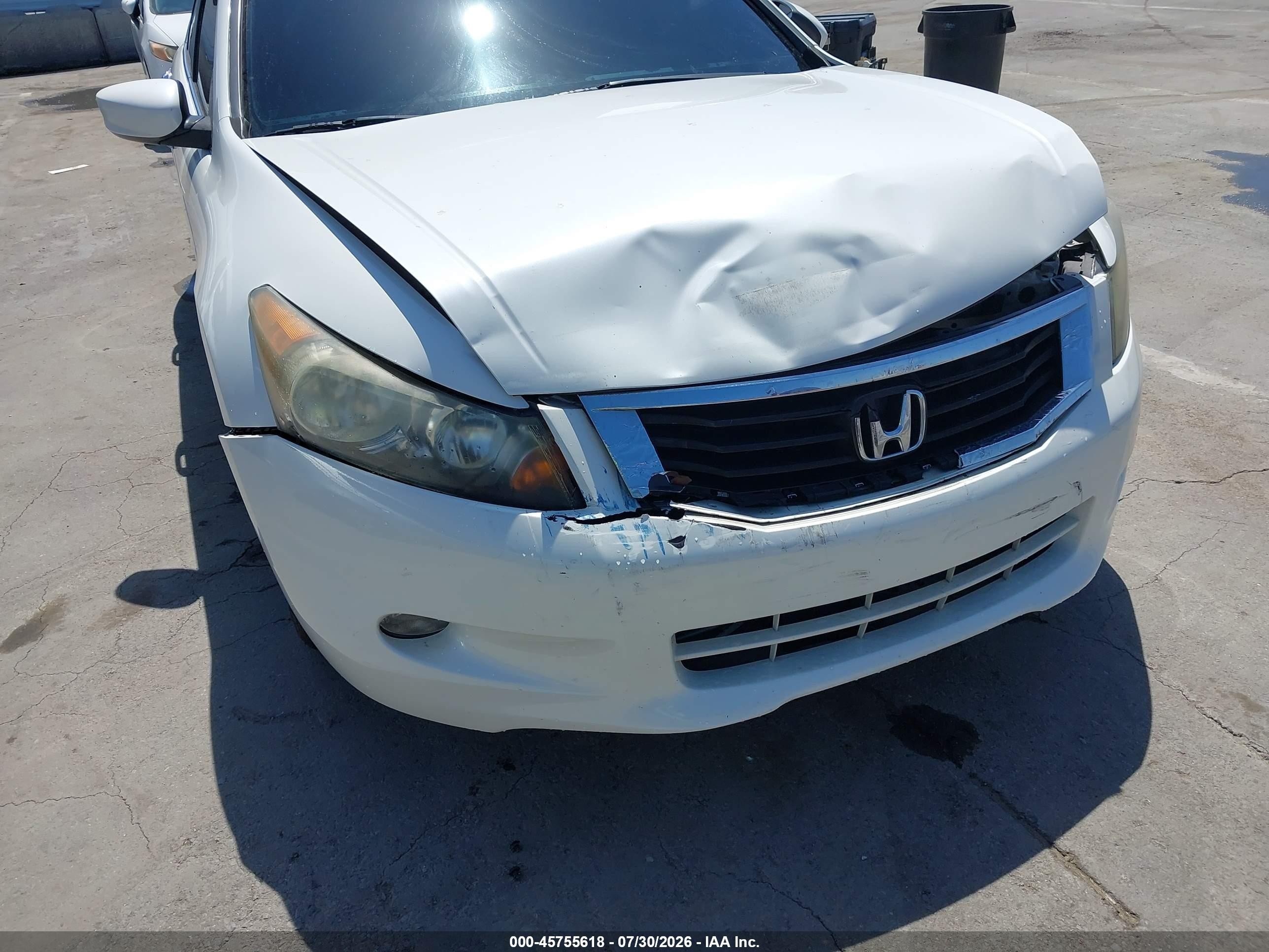 2008 Honda Accord 3.5 Ex White vin: 1HGCP36768A070351