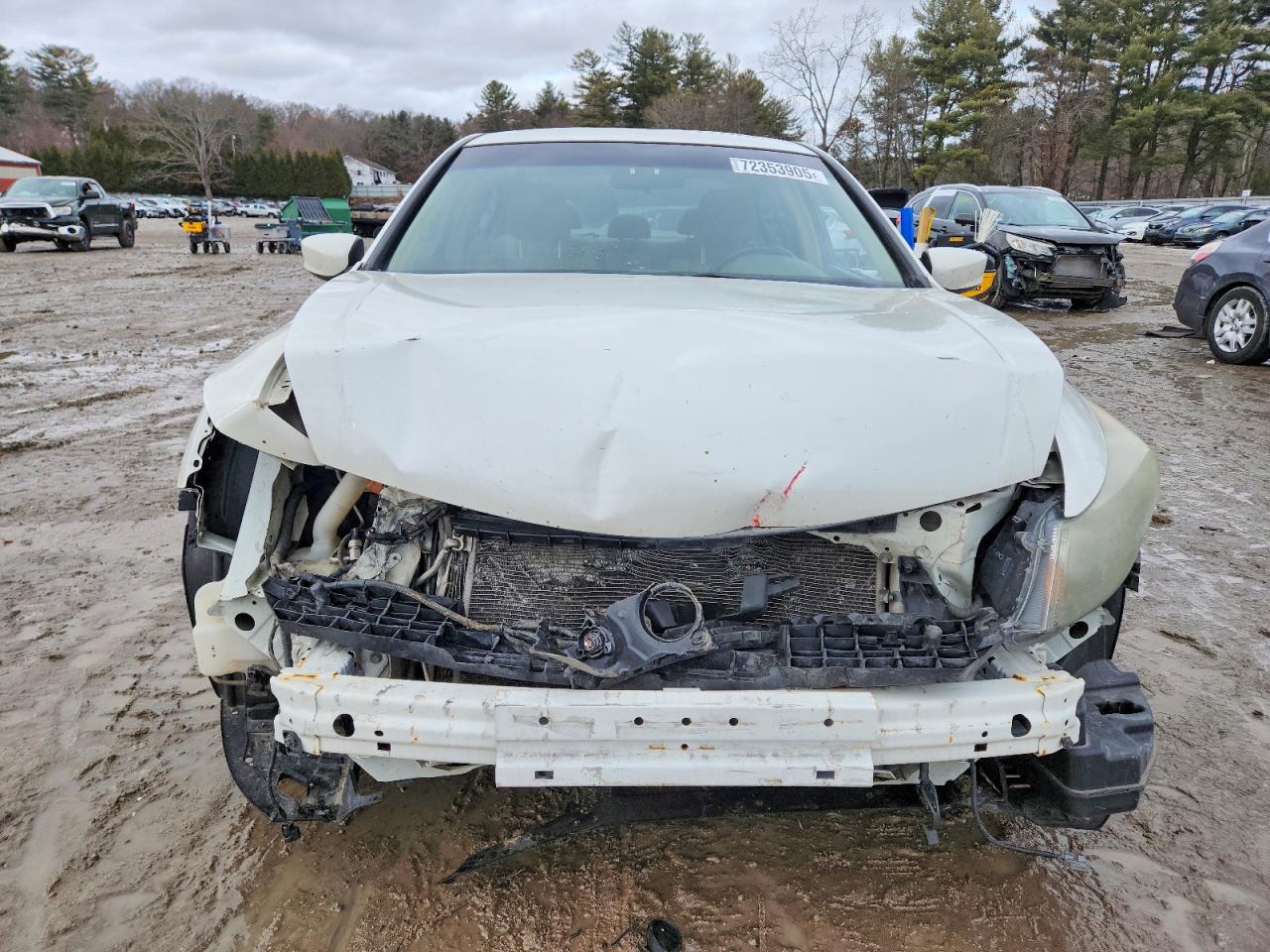 2008 Honda Accord Ex White vin: 1HGCP36788A067919