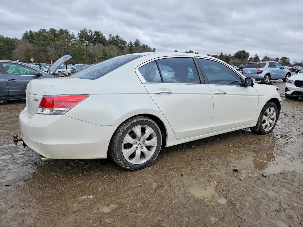 2008 Honda Accord Ex White vin: 1HGCP36788A067919