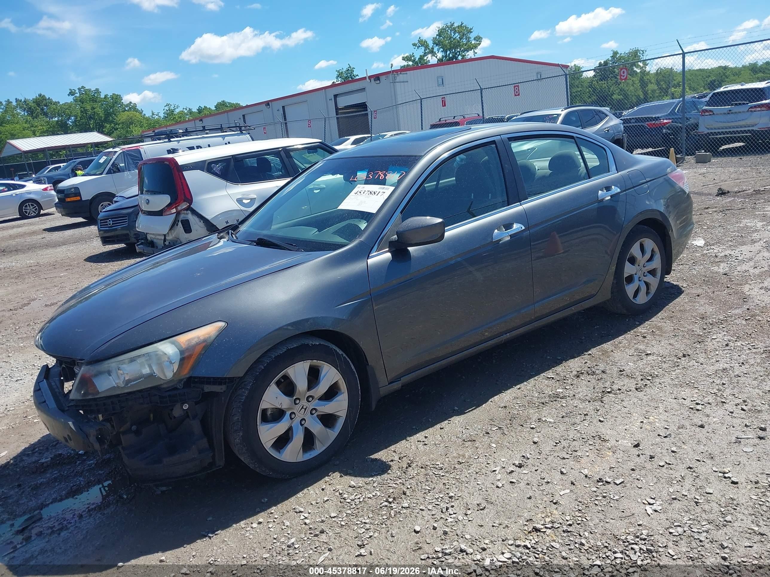 2009 Honda Accord 3.5 Ex Gray vin: 1HGCP367X9A003298