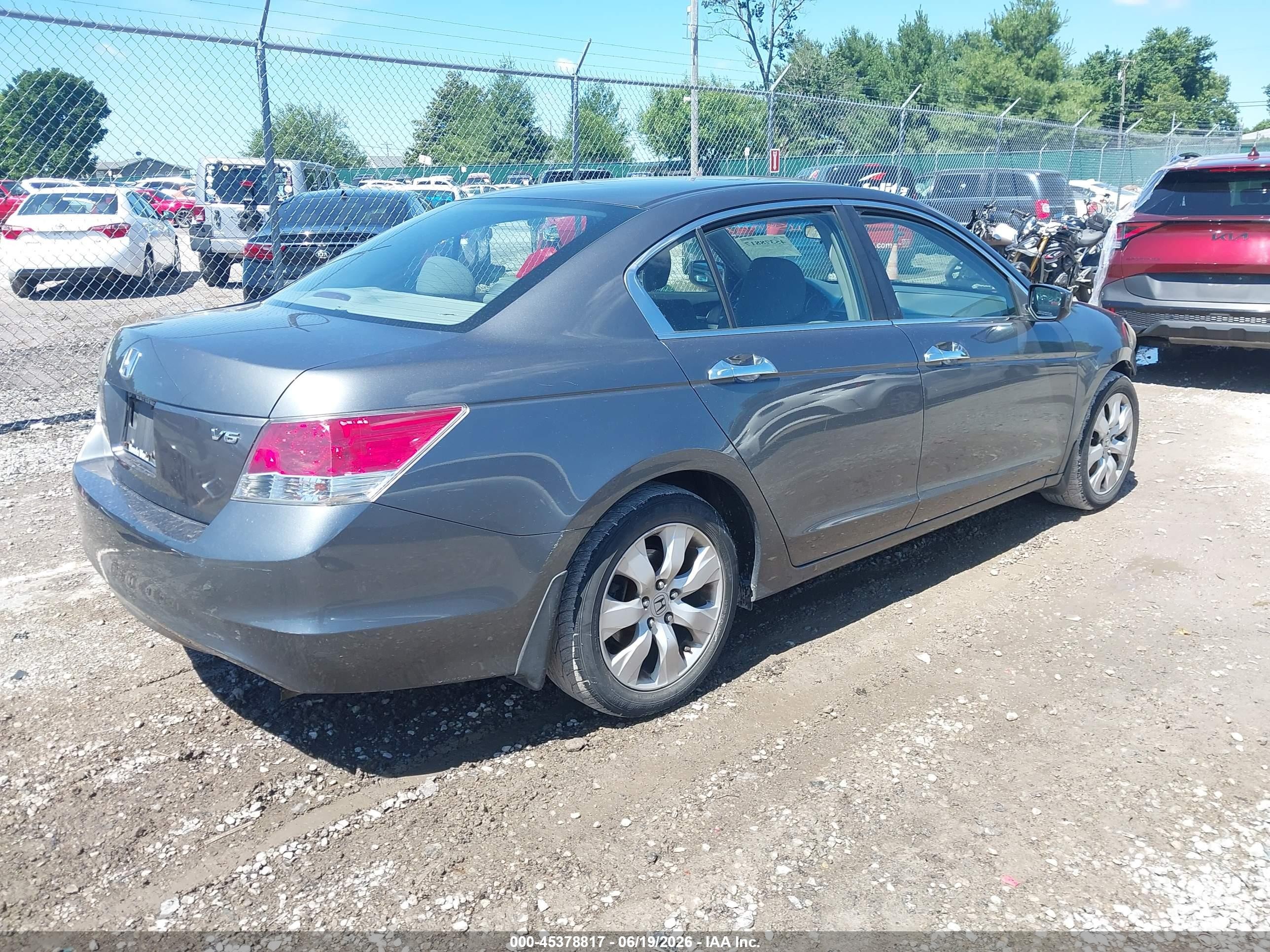2009 Honda Accord 3.5 Ex Gray vin: 1HGCP367X9A003298