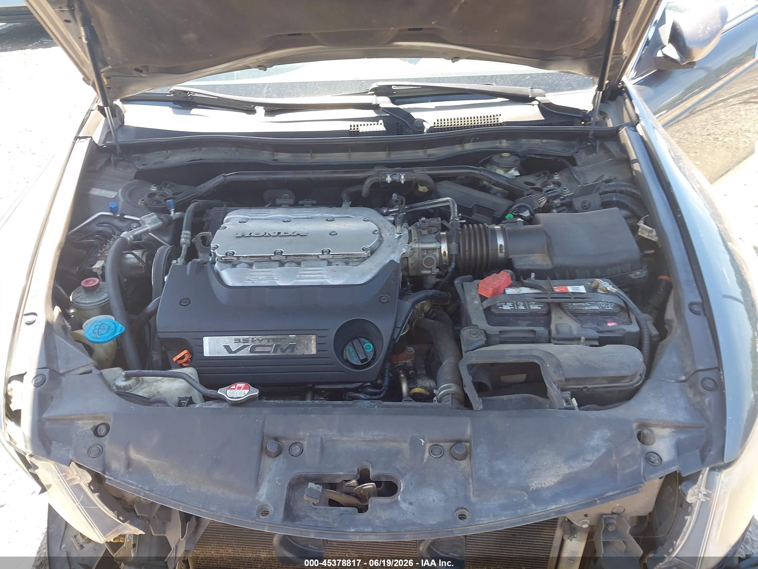 2009 Honda Accord 3.5 Ex Gray vin: 1HGCP367X9A003298