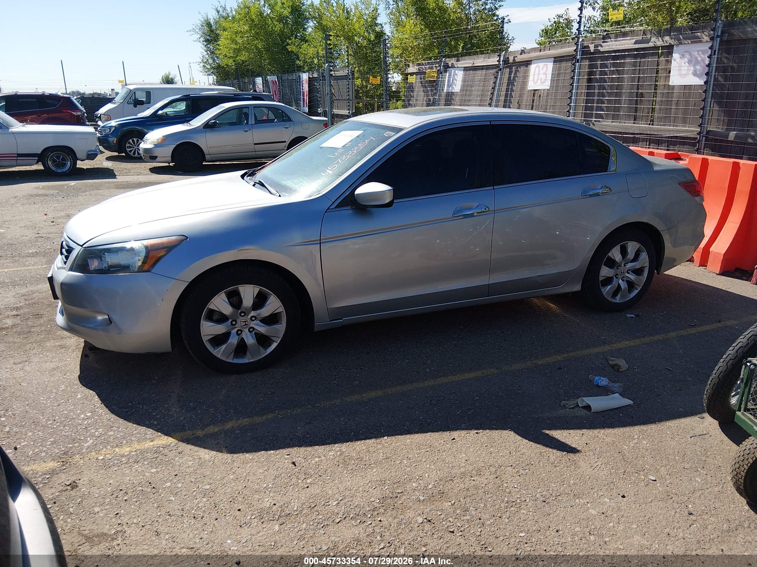 2009 Honda Accord 3.5 Ex Gray vin: 1HGCP367X9A033949