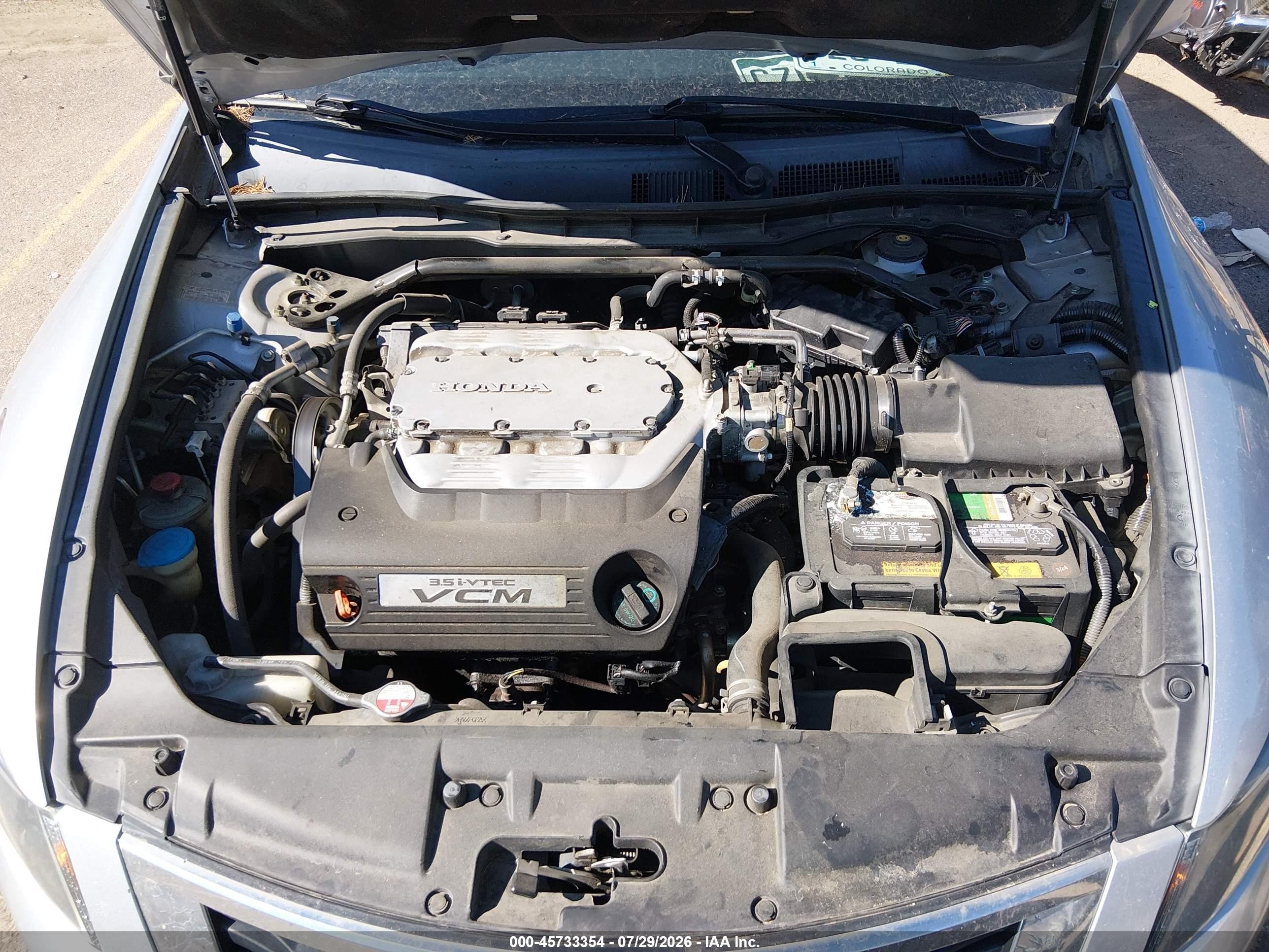 2009 Honda Accord 3.5 Ex Gray vin: 1HGCP367X9A033949