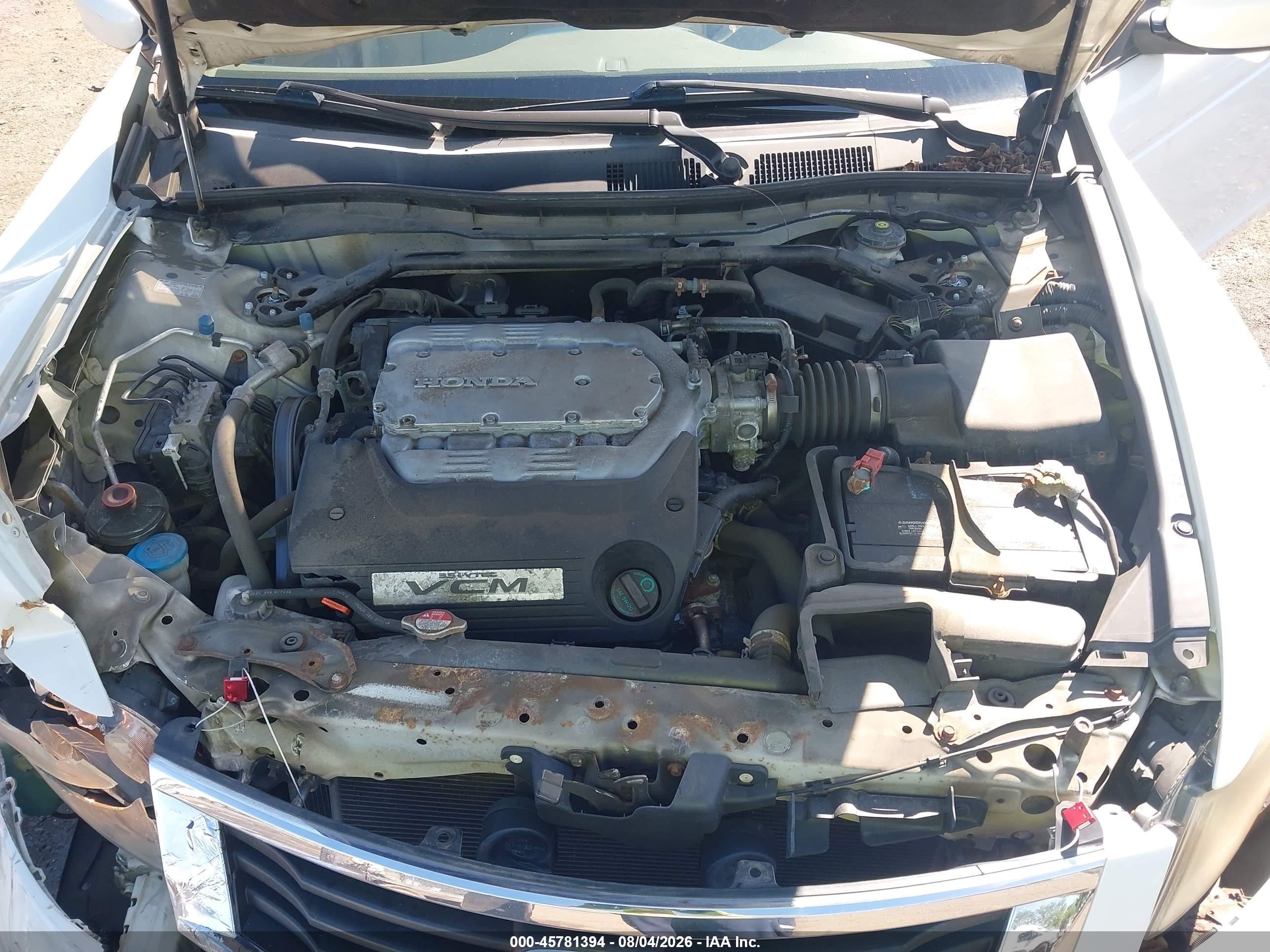 2009 Honda Accord 3.5 Ex White vin: 1HGCP367X9A051111