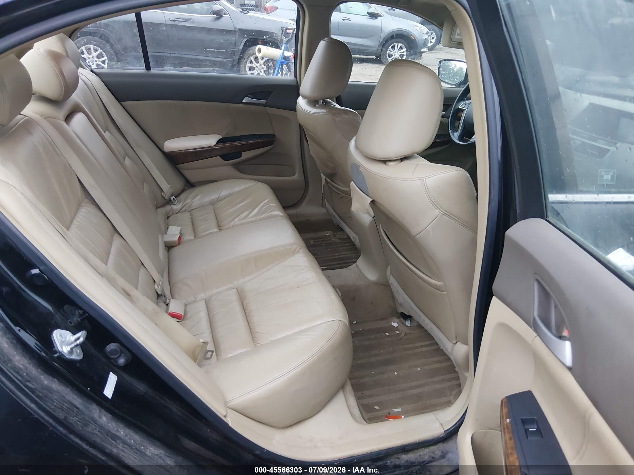 2008 Honda Accord 3.5 Ex-l Black vin: 1HGCP36808A012163