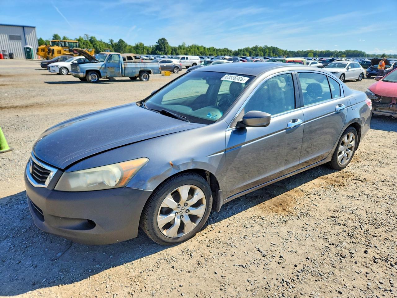 2008 Honda Accord Exl Gray vin: 1HGCP36808A020585