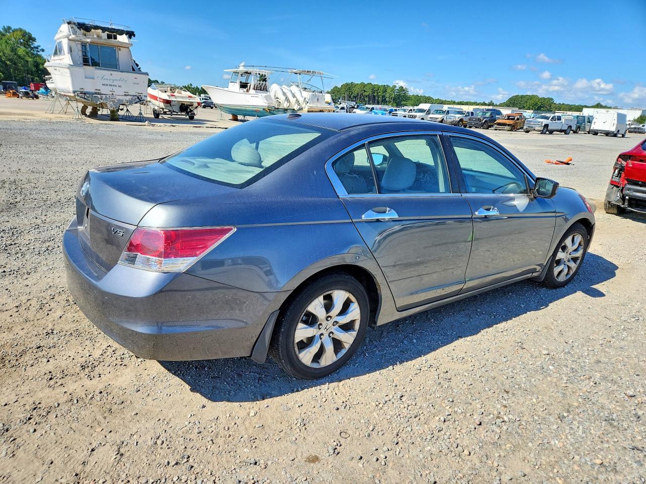2008 Honda Accord Exl Gray vin: 1HGCP36808A020585