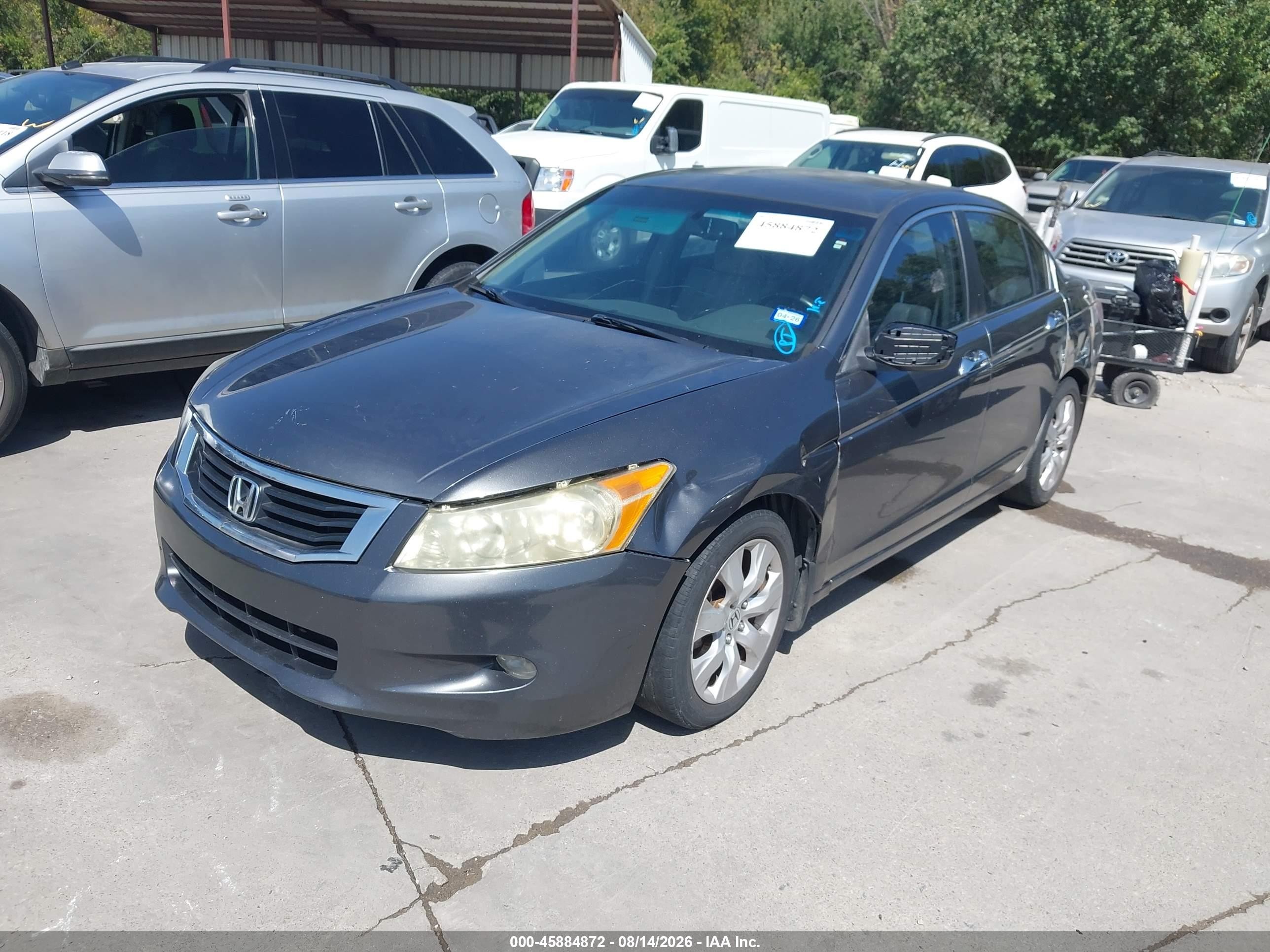 2008 Honda Accord 3.5 Ex-l Gray vin: 1HGCP36808A056566