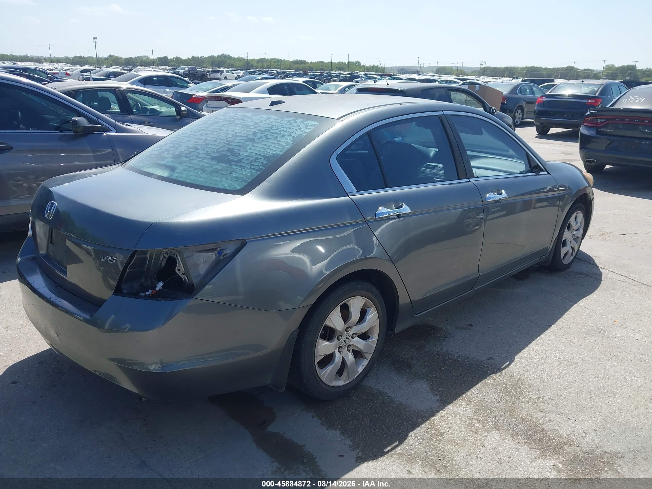 2008 Honda Accord 3.5 Ex-l Gray vin: 1HGCP36808A056566