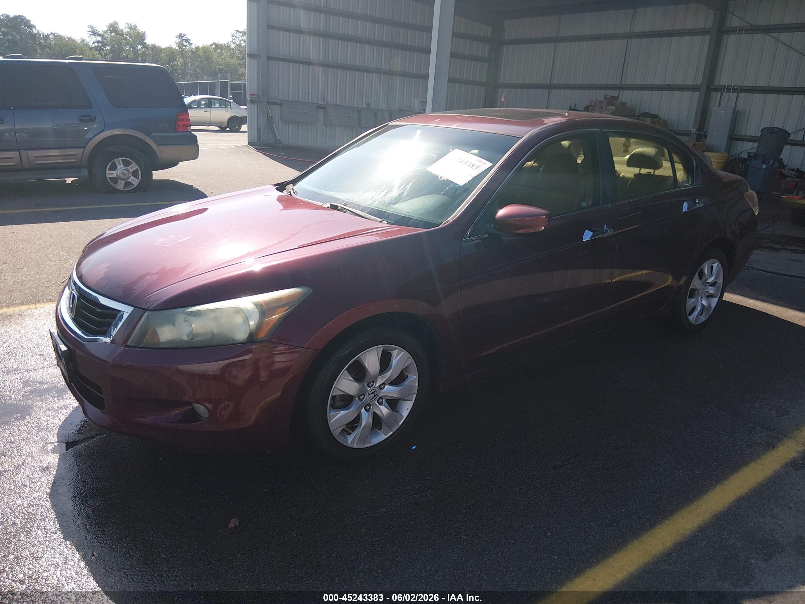 2008 Honda Accord 3.5 Ex-l Maroon vin: 1HGCP36808A057846