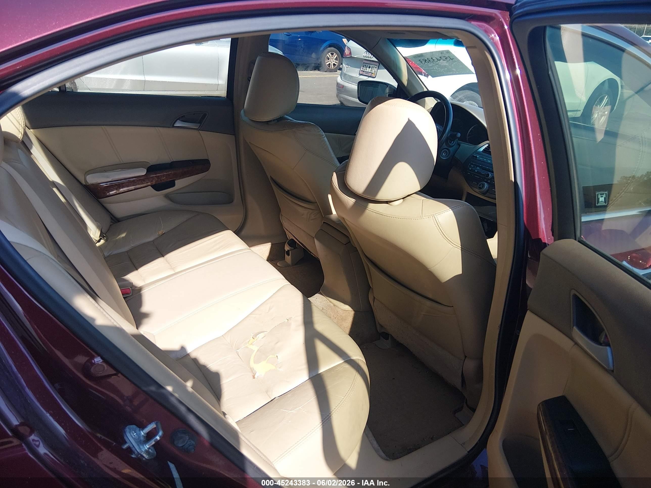 2008 Honda Accord 3.5 Ex-l Maroon vin: 1HGCP36808A057846