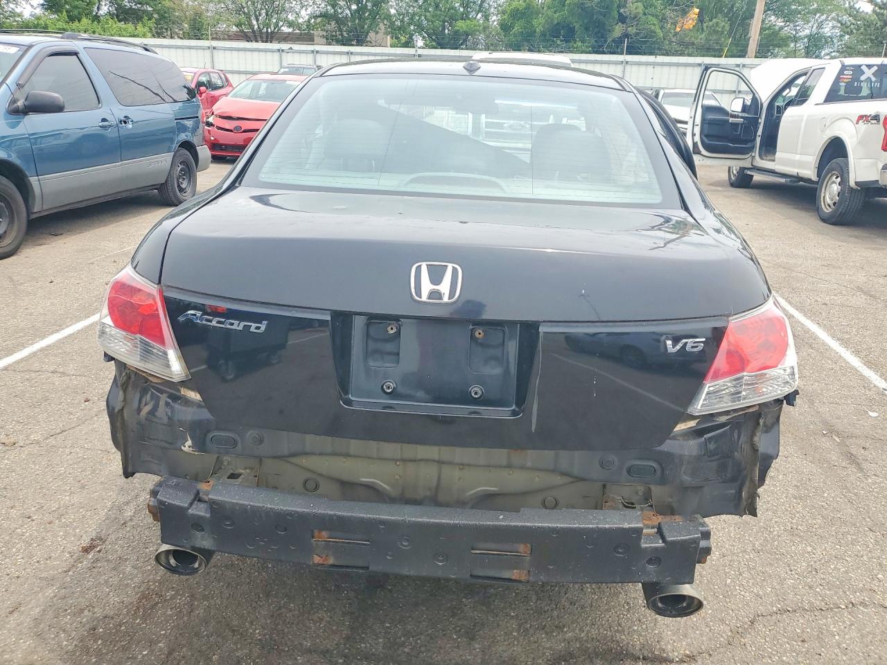 2008 Honda Accord Exl Black vin: 1HGCP36808A061802