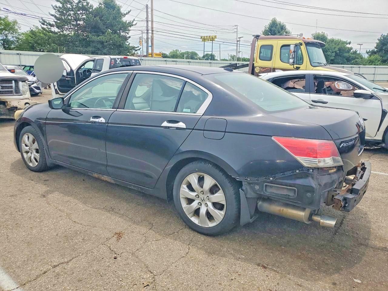 2008 Honda Accord Exl Black vin: 1HGCP36808A061802
