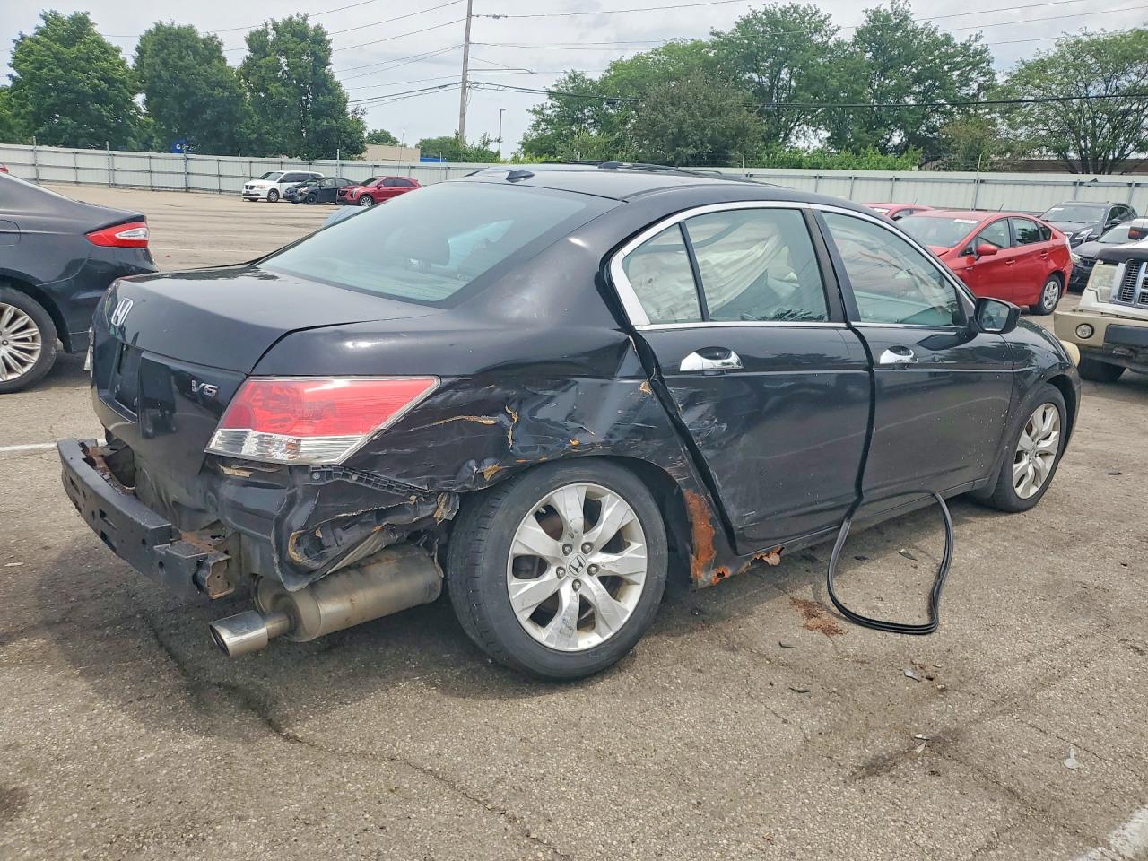 2008 Honda Accord Exl Black vin: 1HGCP36808A061802