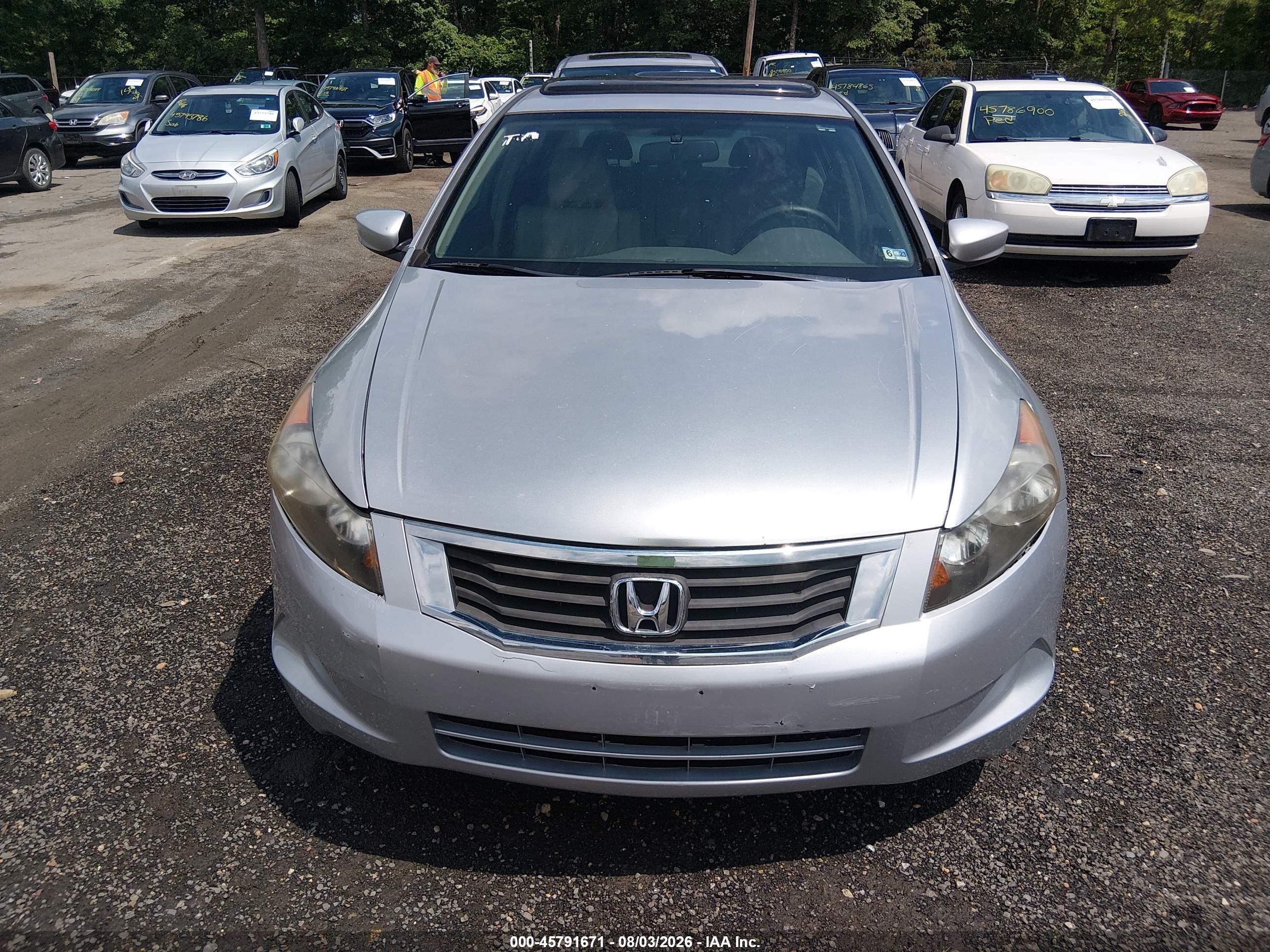 2008 Honda Accord 3.5 Ex-l Silver vin: 1HGCP36808A065414