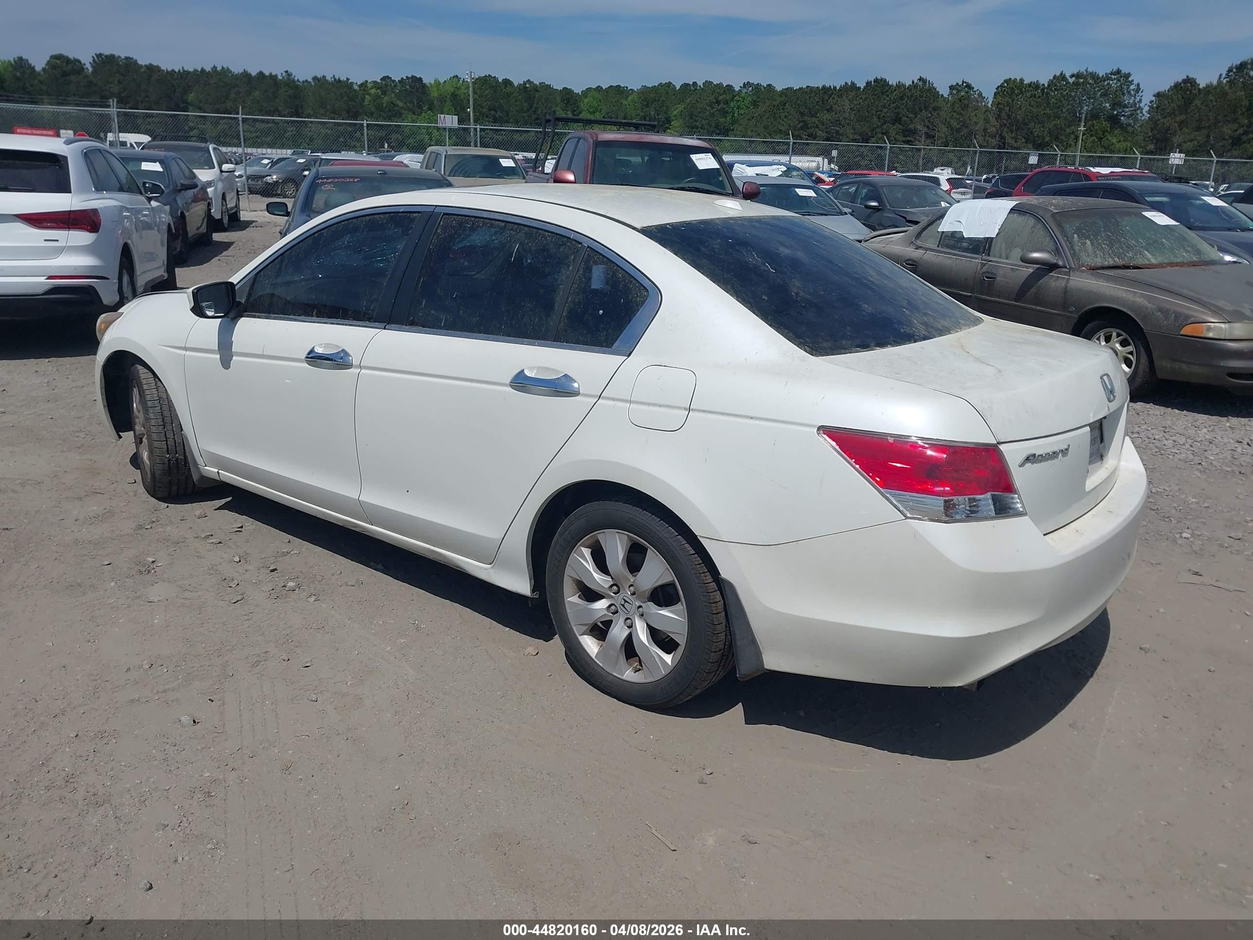 2008 Honda Accord 3.5 Ex-l White vin: 1HGCP36808A069530