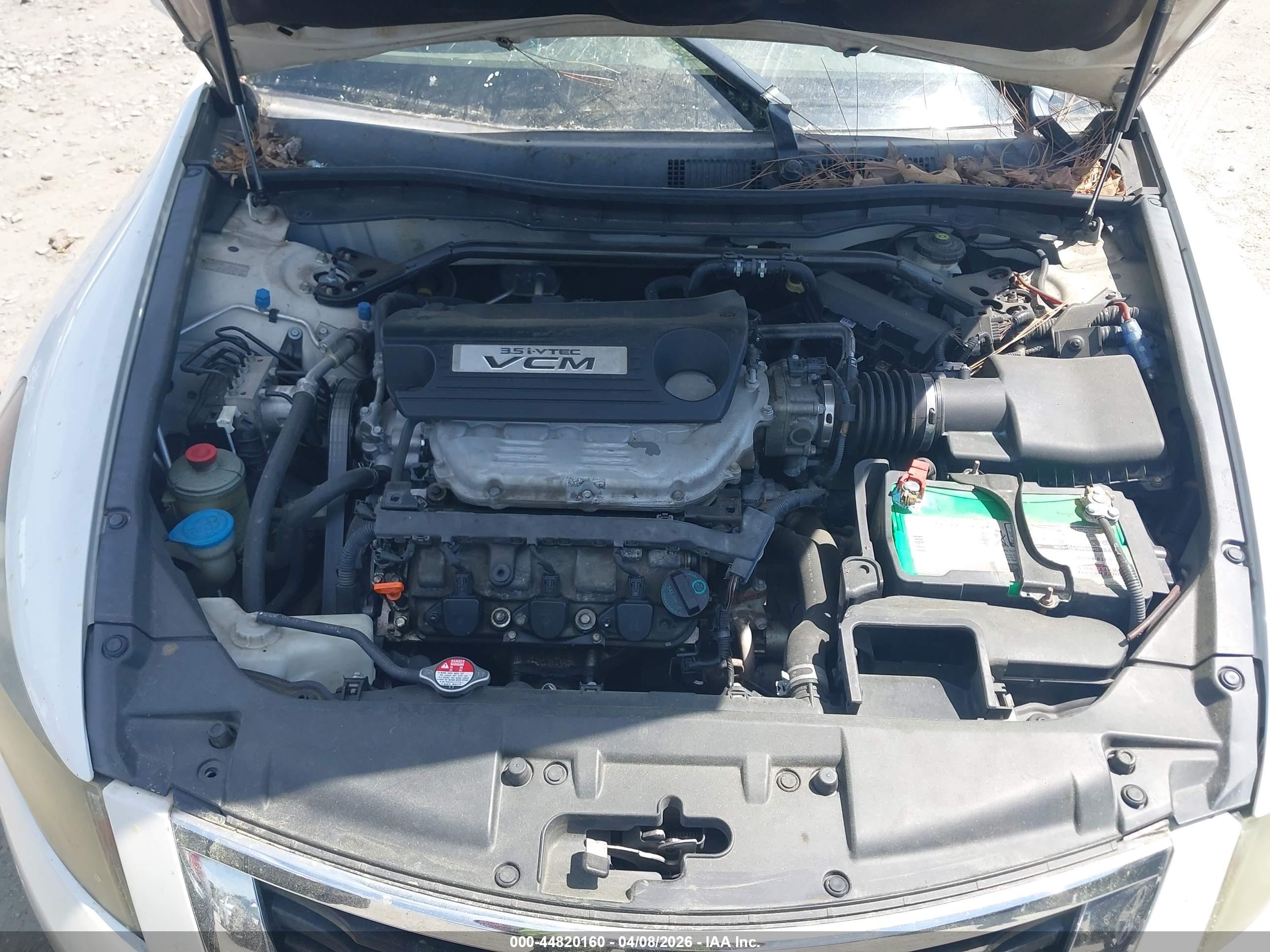 2008 Honda Accord 3.5 Ex-l White vin: 1HGCP36808A069530