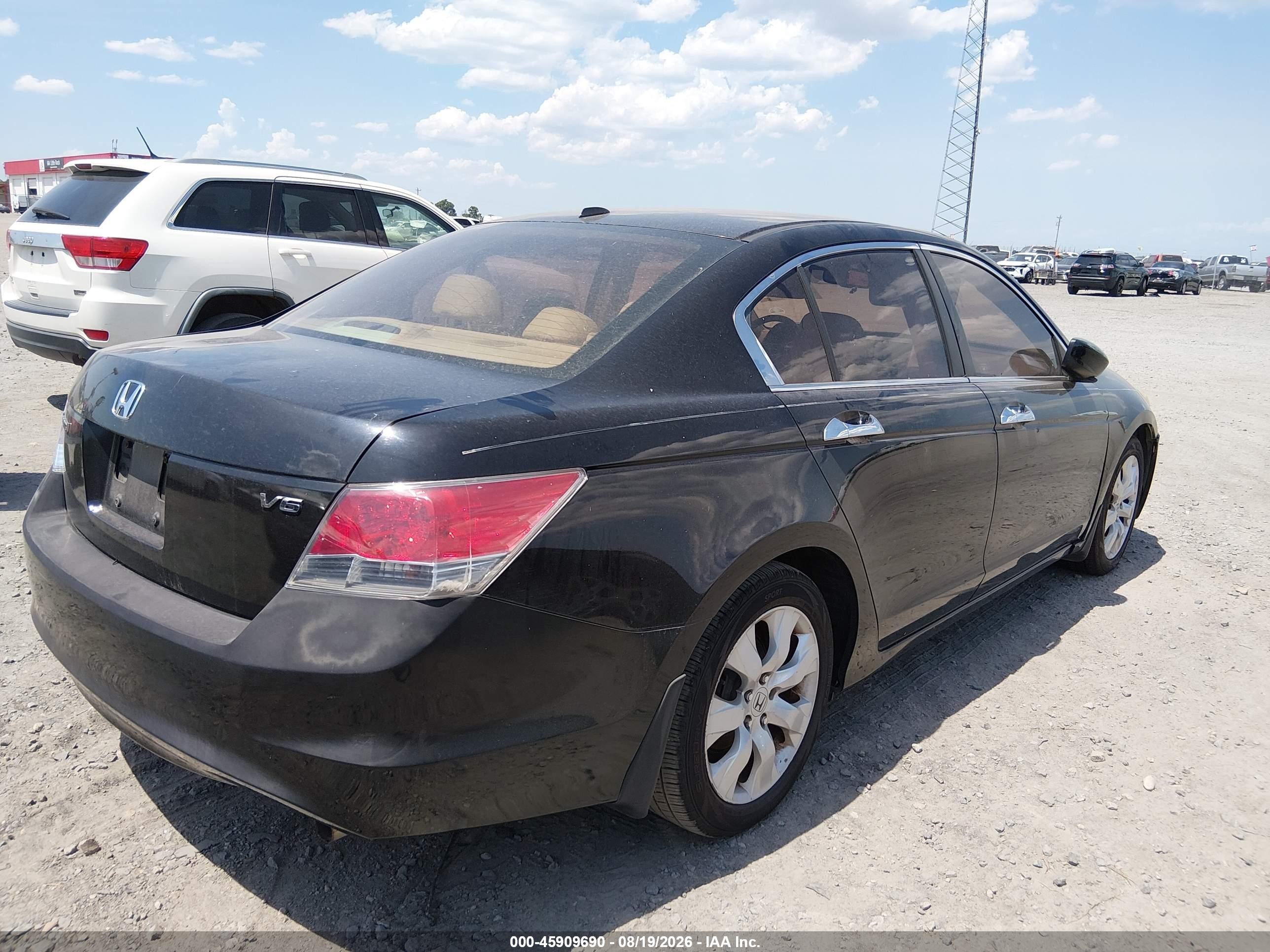 2008 Honda Accord 3.5 Ex-l Черный vin: 1HGCP36808A075179