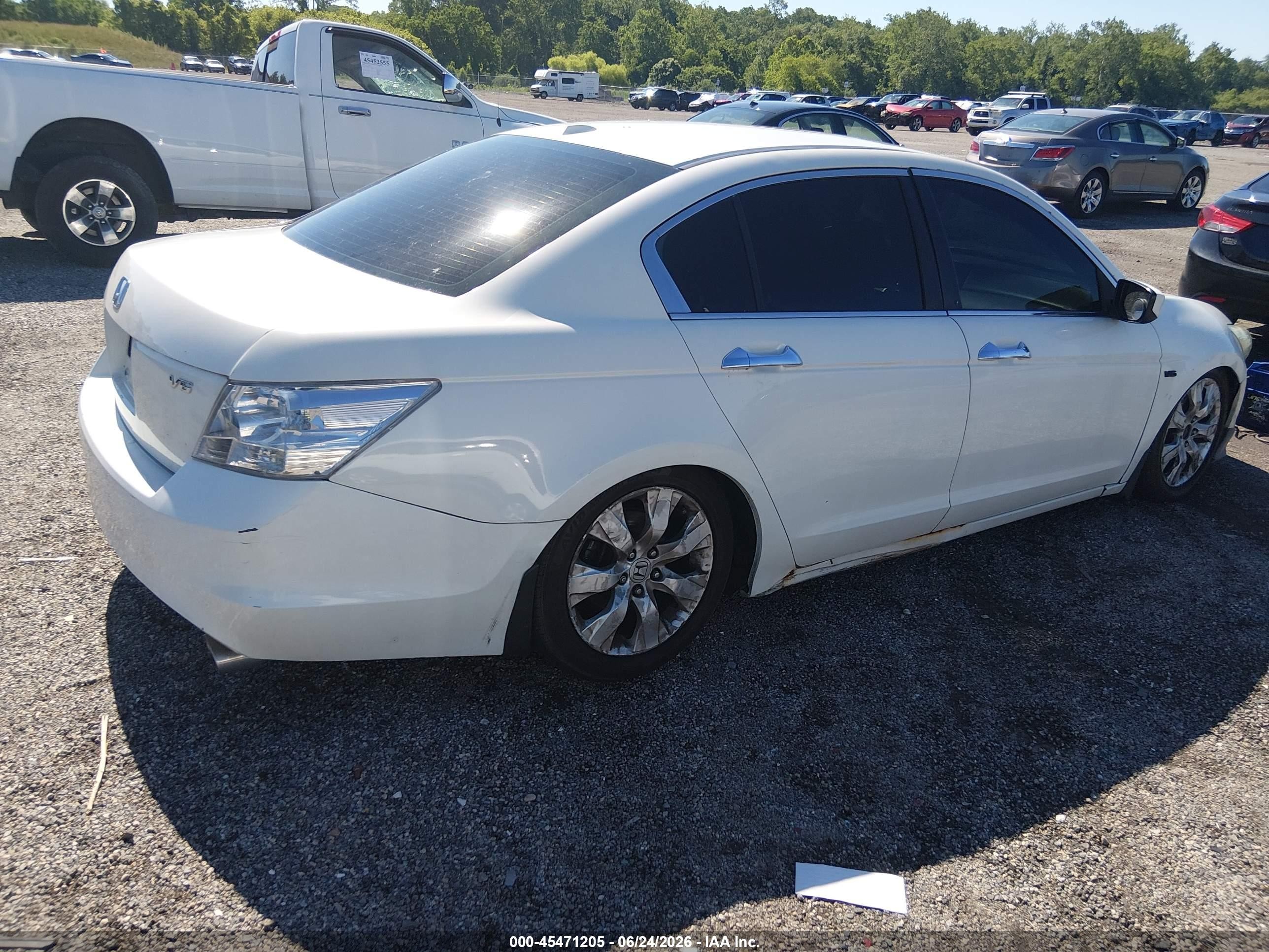 2008 Honda Accord 3.5 Ex-l Белый vin: 1HGCP36808A077336