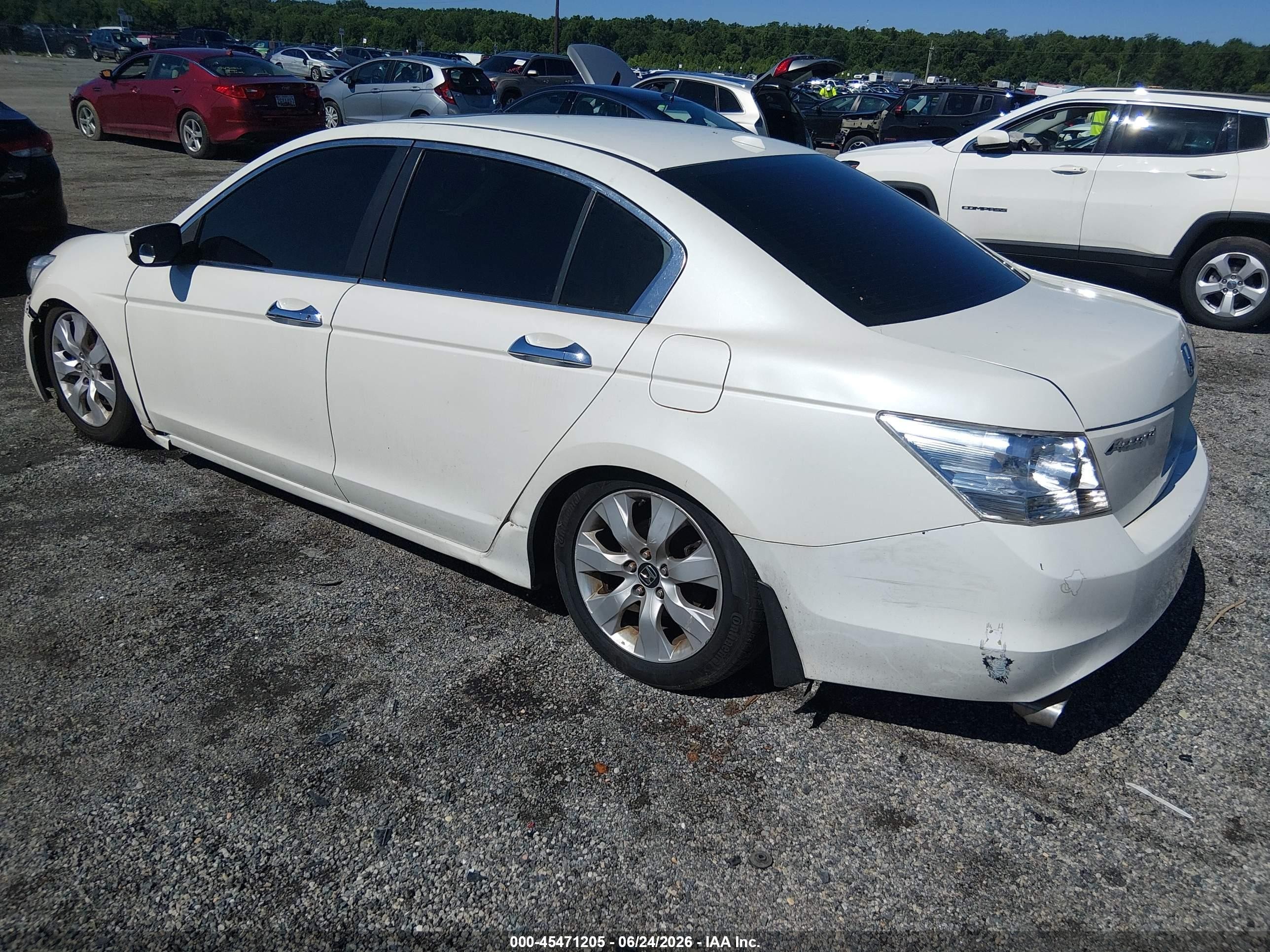 2008 Honda Accord 3.5 Ex-l Белый vin: 1HGCP36808A077336