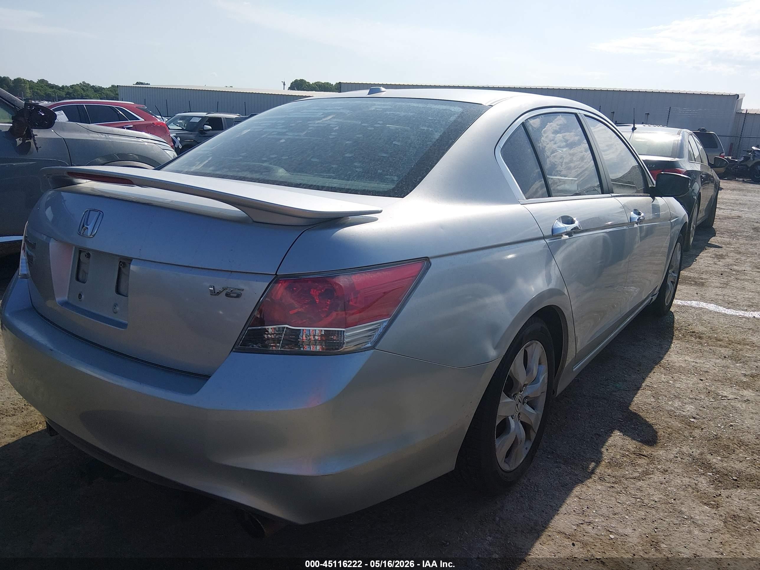 2008 Honda Accord Exl Gray vin: 1HGCP36808A078941