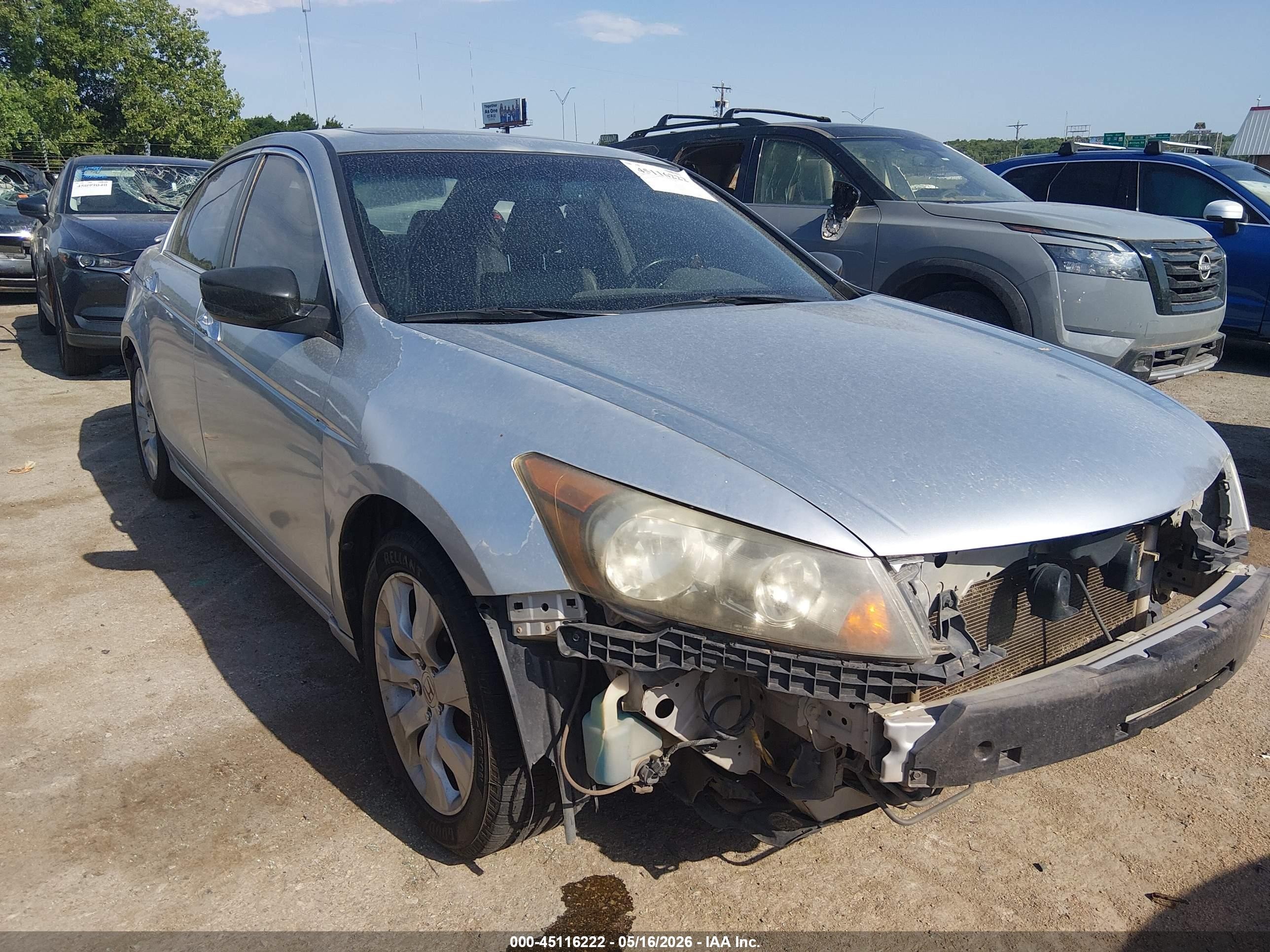 2008 Honda Accord Exl Gray vin: 1HGCP36808A078941