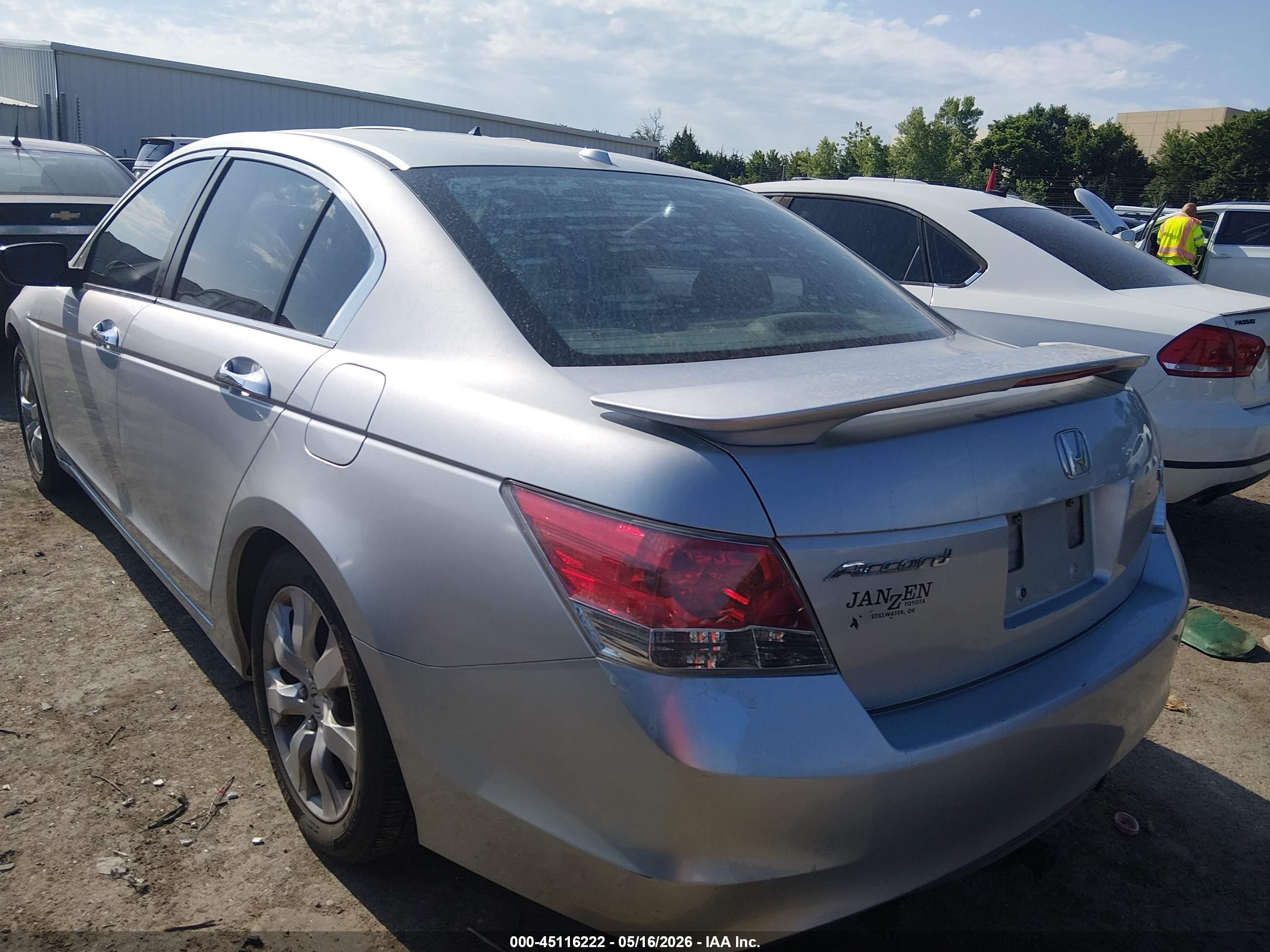 2008 Honda Accord Exl Gray vin: 1HGCP36808A078941