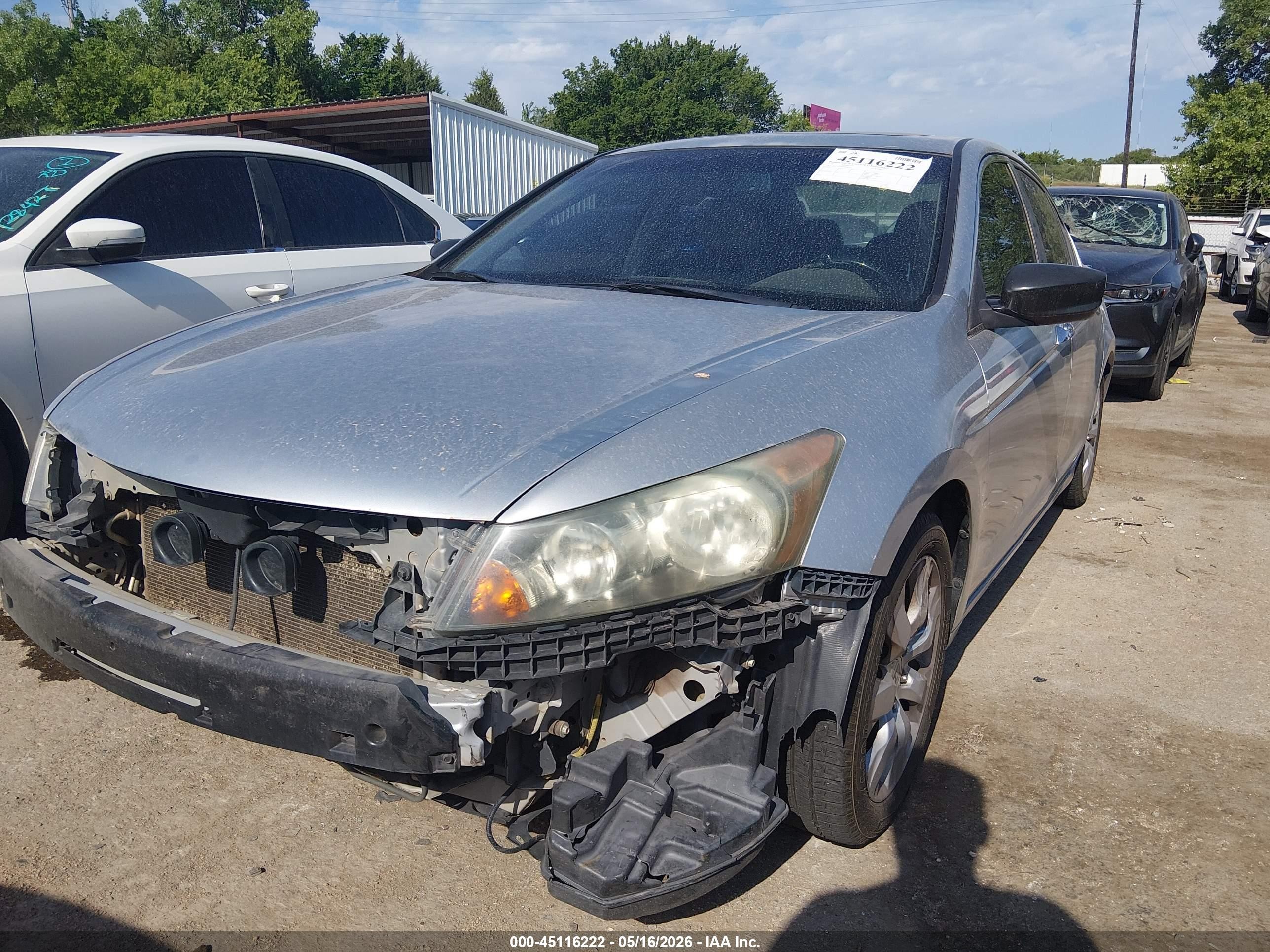 2008 Honda Accord Exl Gray vin: 1HGCP36808A078941