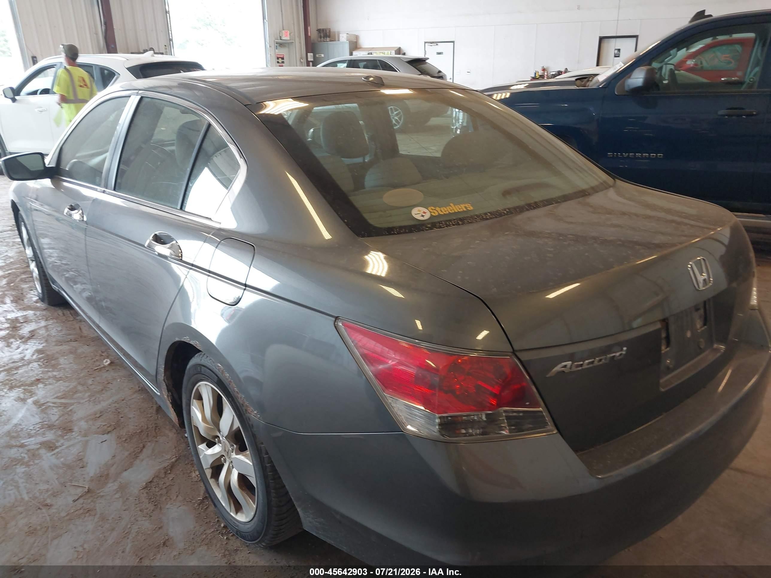 2008 Honda Accord 3.5 Ex-l Gray vin: 1HGCP36808A085887