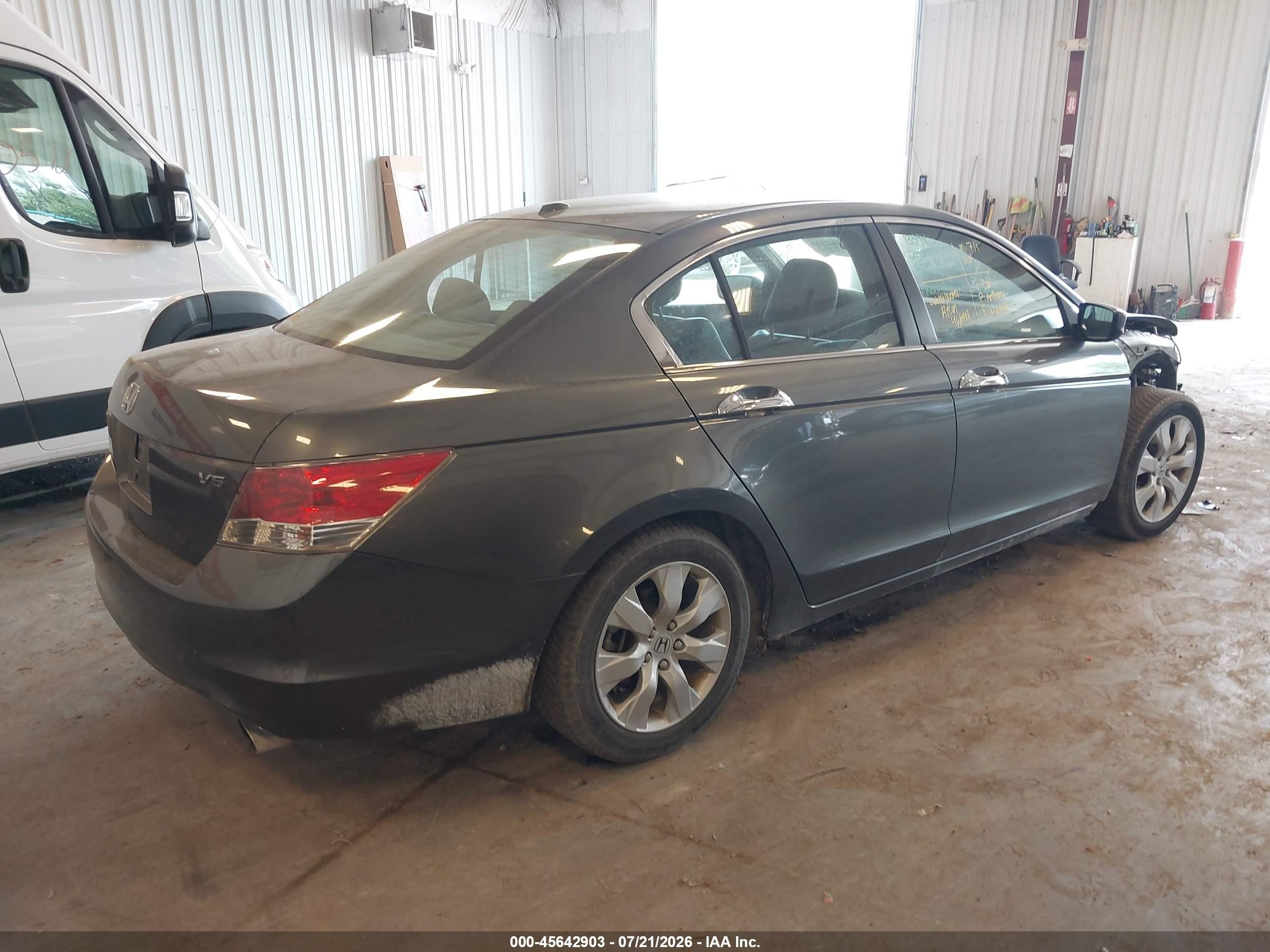 2008 Honda Accord 3.5 Ex-l Gray vin: 1HGCP36808A085887