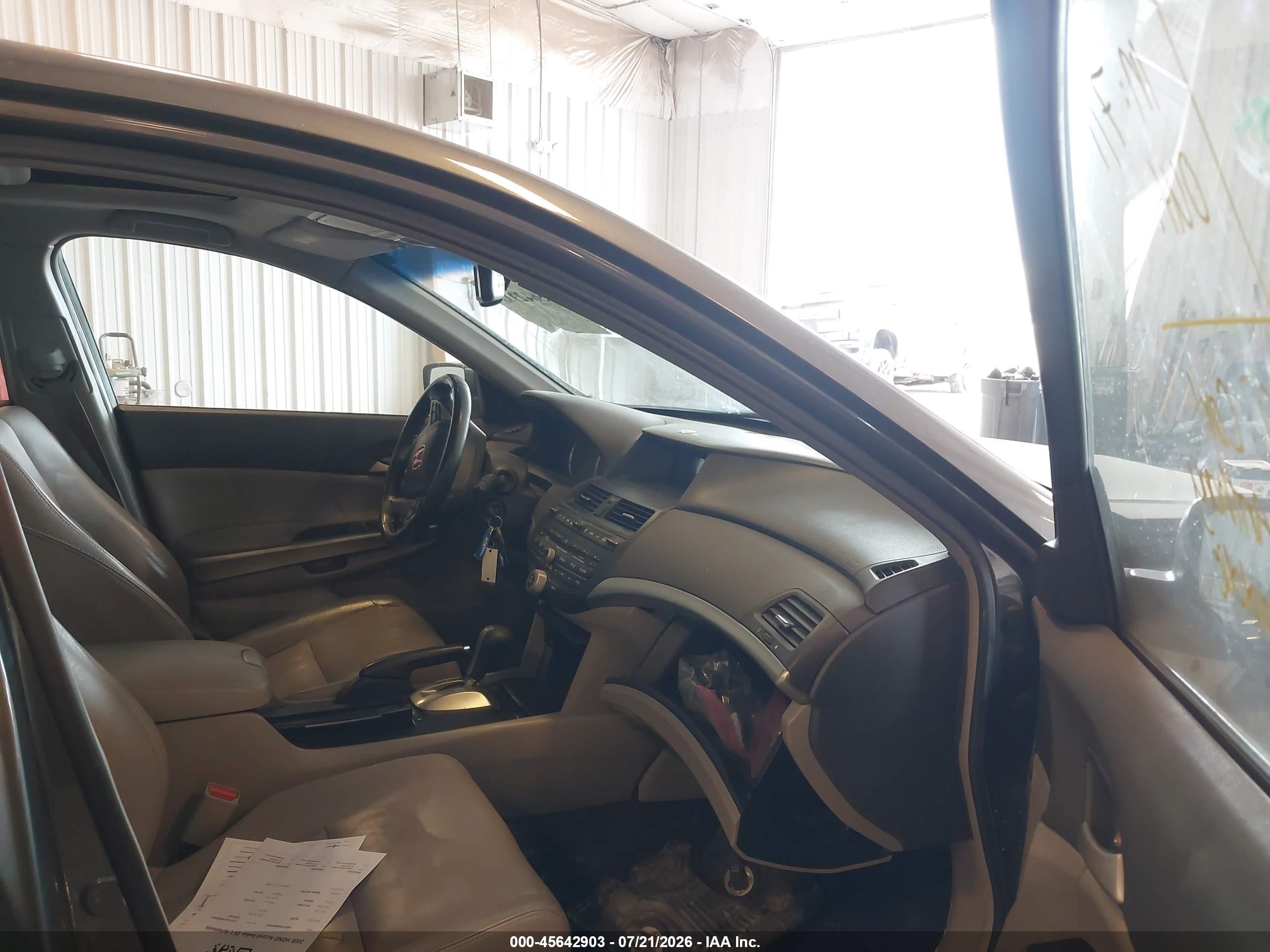 2008 Honda Accord 3.5 Ex-l Gray vin: 1HGCP36808A085887