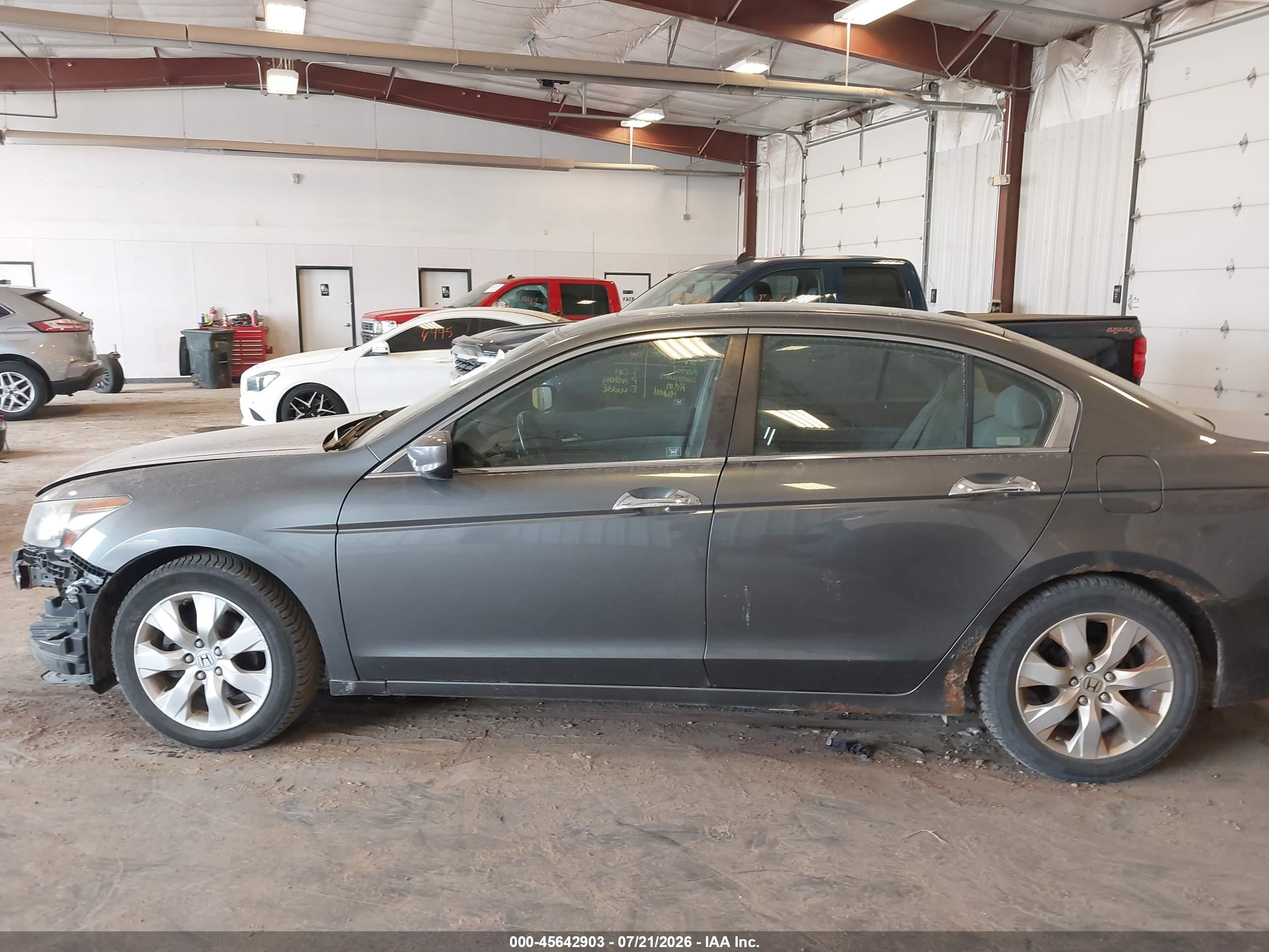 2008 Honda Accord 3.5 Ex-l Gray vin: 1HGCP36808A085887