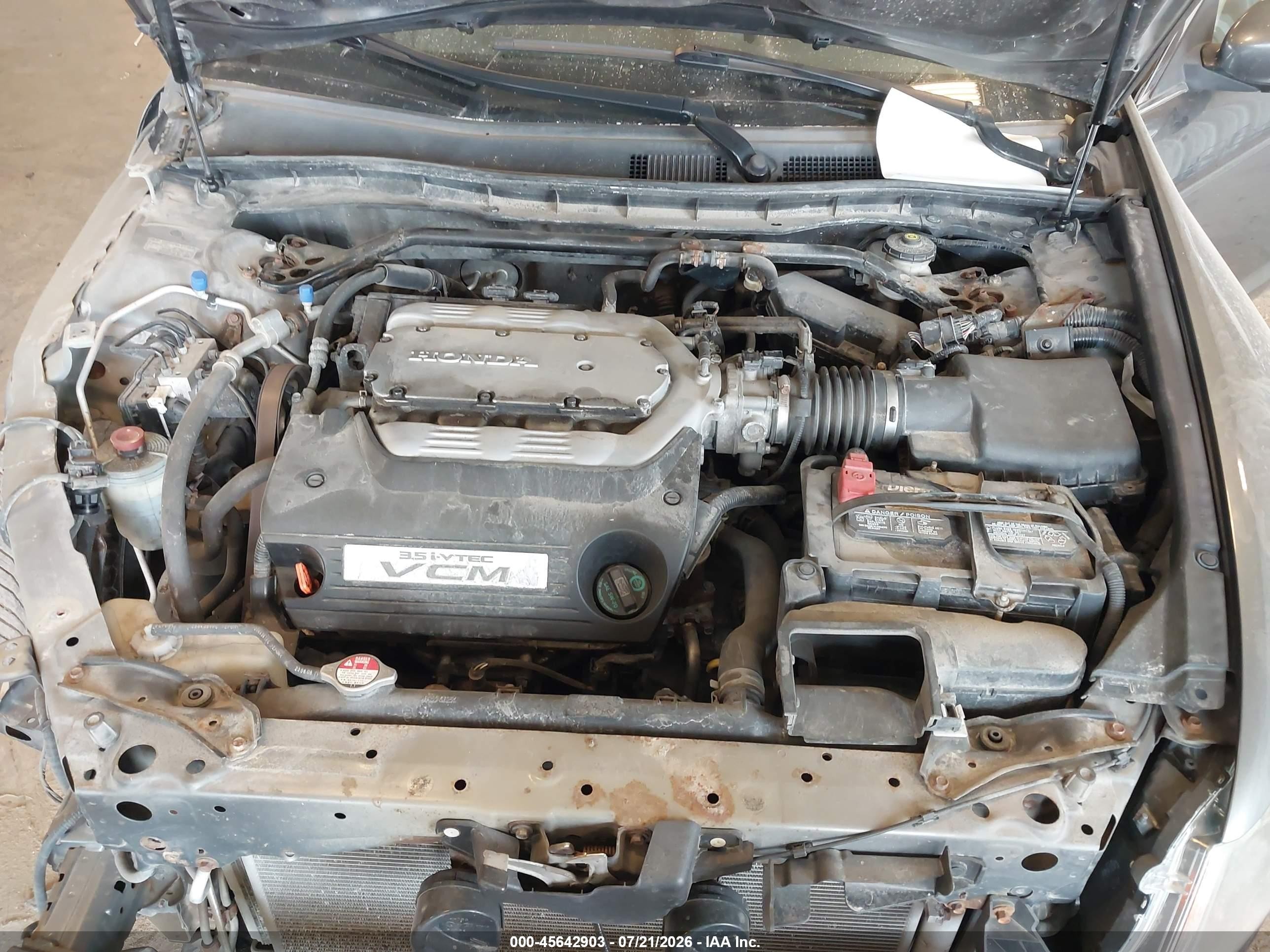 2008 Honda Accord 3.5 Ex-l Gray vin: 1HGCP36808A085887