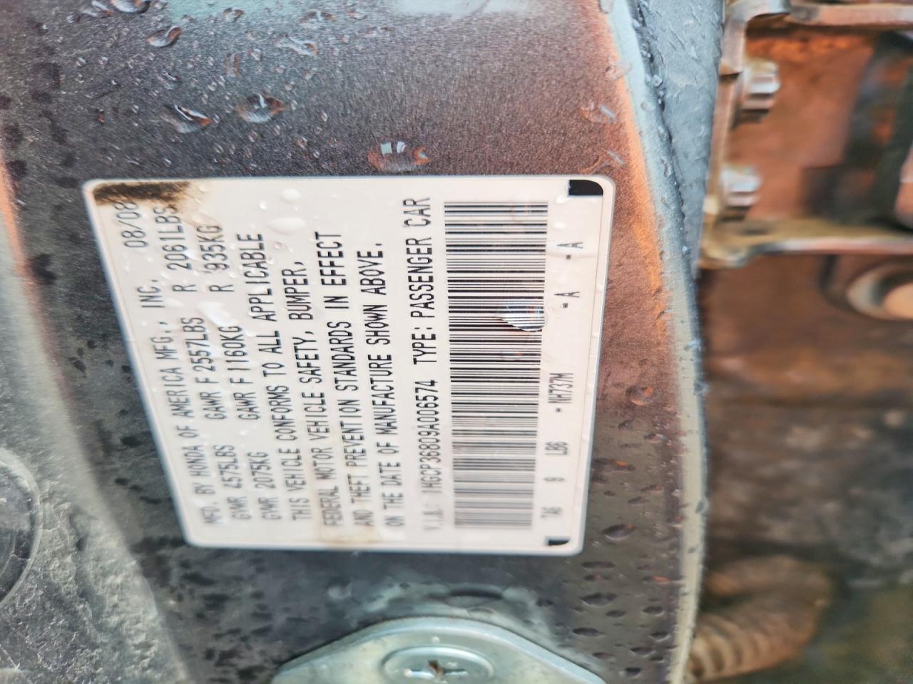 2009 Honda Accord Exl Charcoal vin: 1HGCP36809A006574