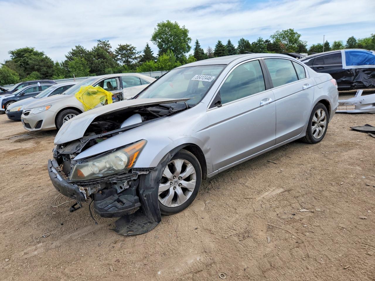 2009 Honda Accord Exl Silver vin: 1HGCP36809A007112