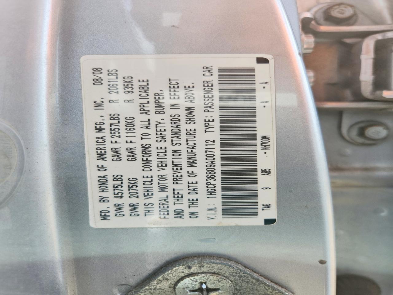 2009 Honda Accord Exl Silver vin: 1HGCP36809A007112