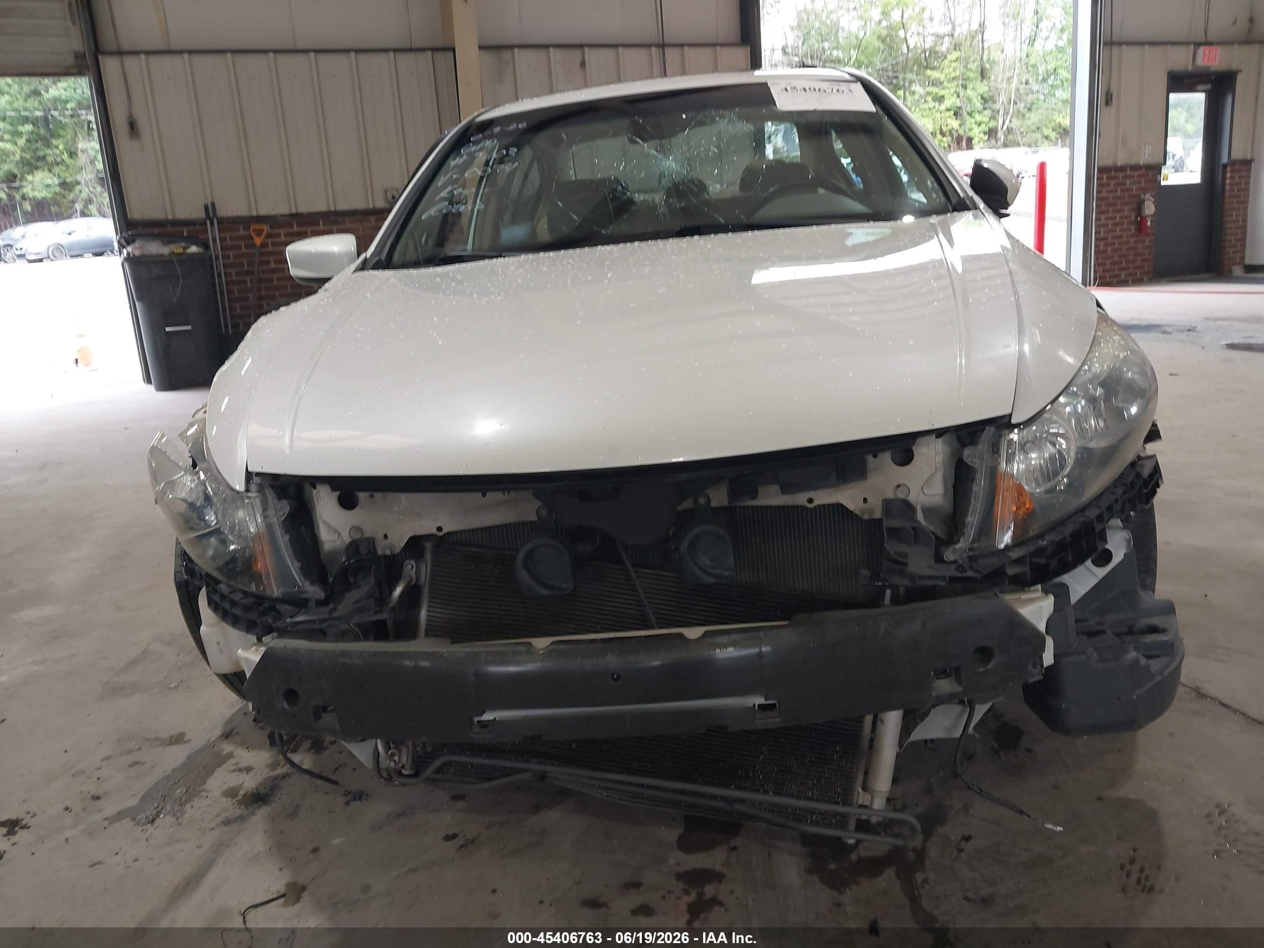 2009 Honda Accord 3.5 Ex-l White vin: 1HGCP36809A010074