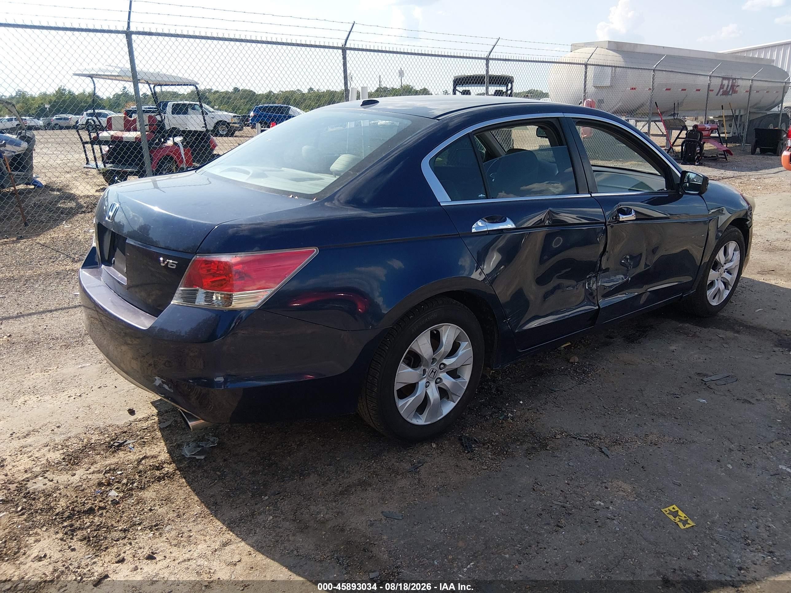 2009 Honda Accord 3.5 Ex-l Blue vin: 1HGCP36809A018739