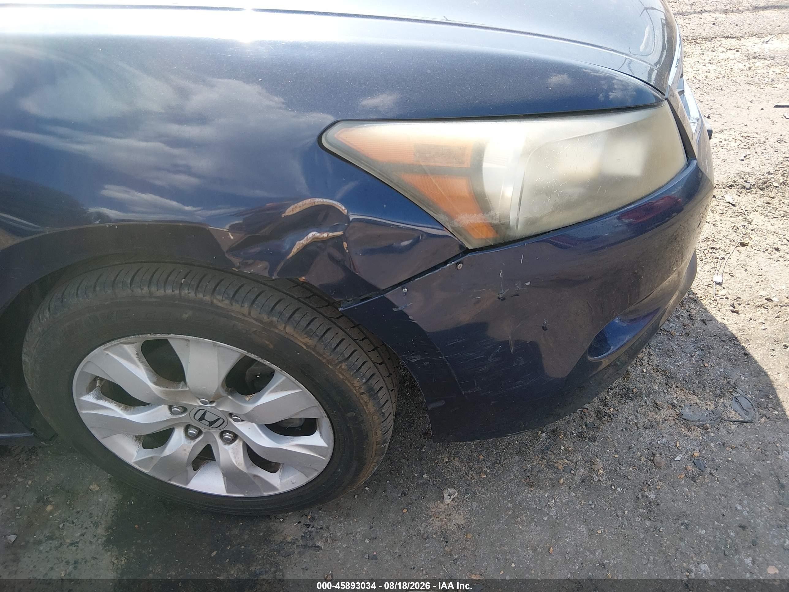 2009 Honda Accord 3.5 Ex-l Blue vin: 1HGCP36809A018739